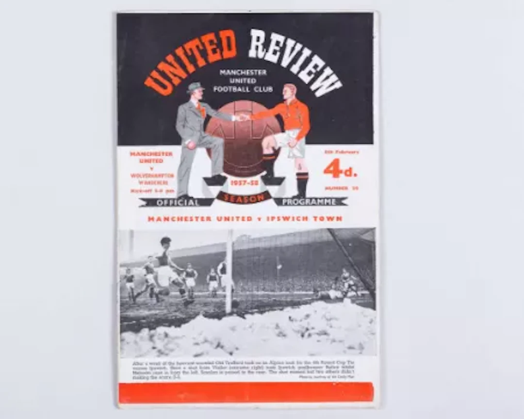Scarce Manchester United v. Wolverhampton Postponed match programme