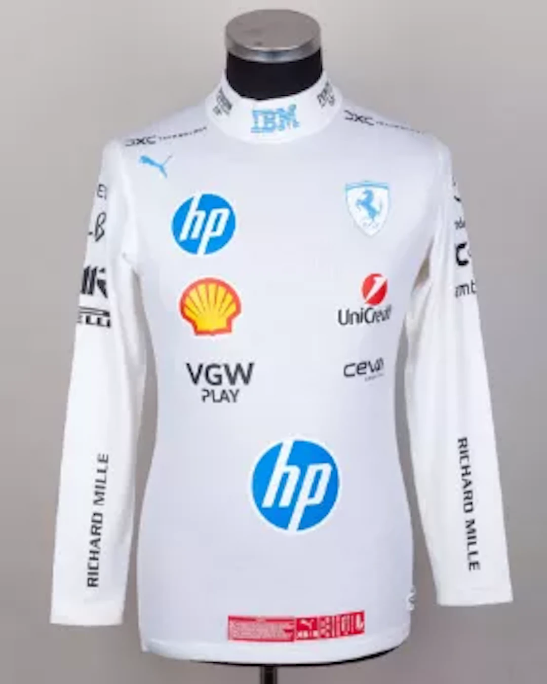 Charles Leclerc 2025 Ferrari Miami Grand Prix Special Design Used Nomex Top