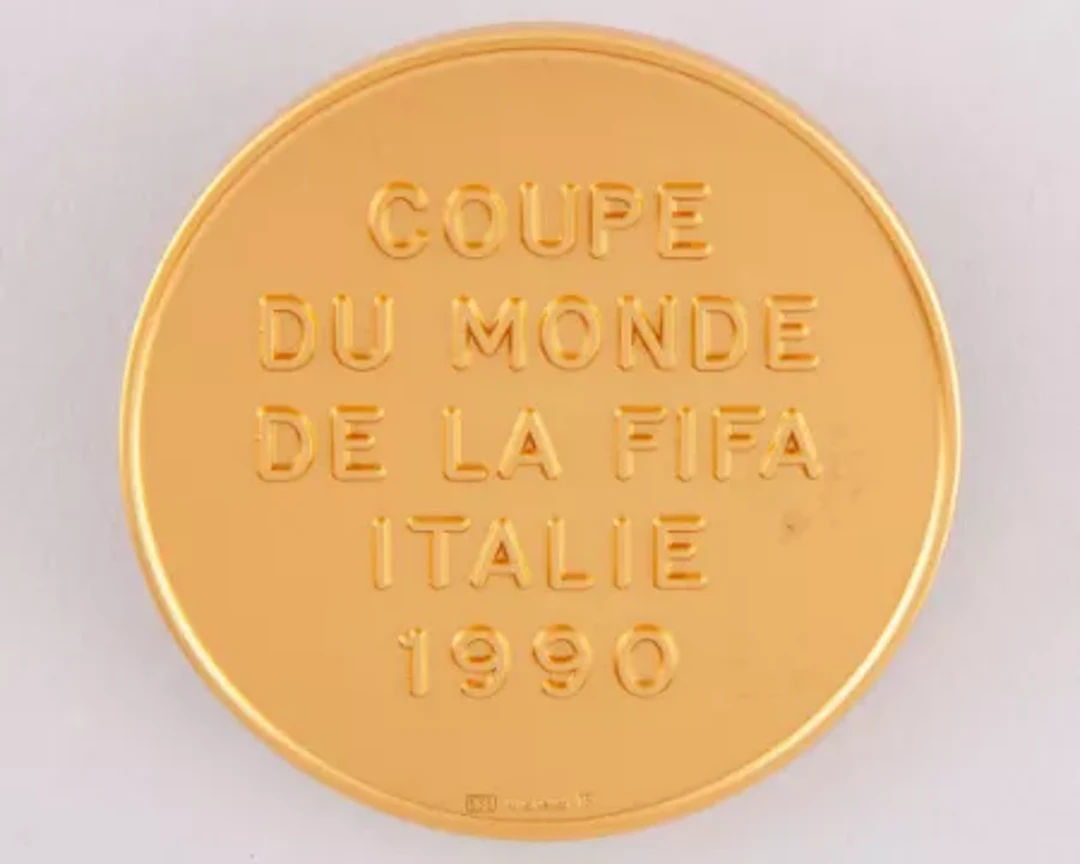 David Will: Continental gold 1990 World Cup commemorative medal, designed