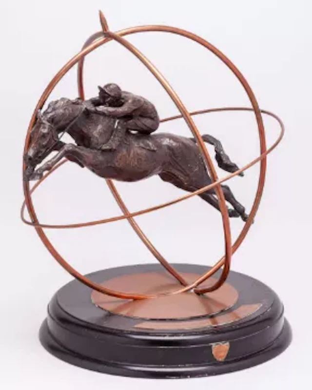The 1984 National Hunt Jockeys World Championship Trophy awarded to