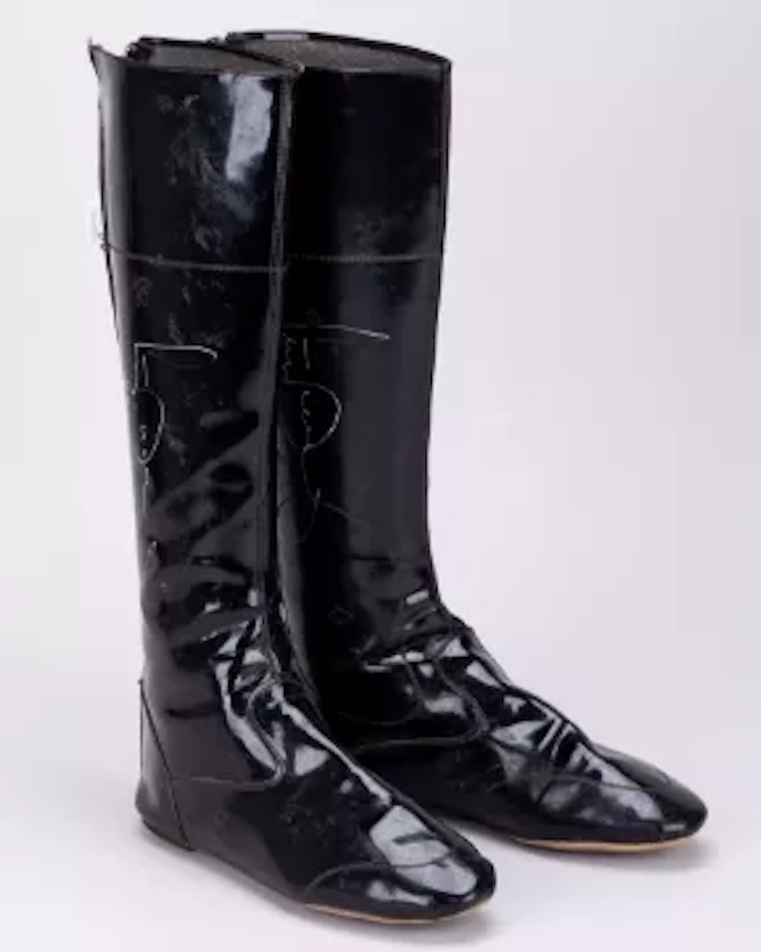 The signed riding boots worn by A P McCoy when riding his 4,000th