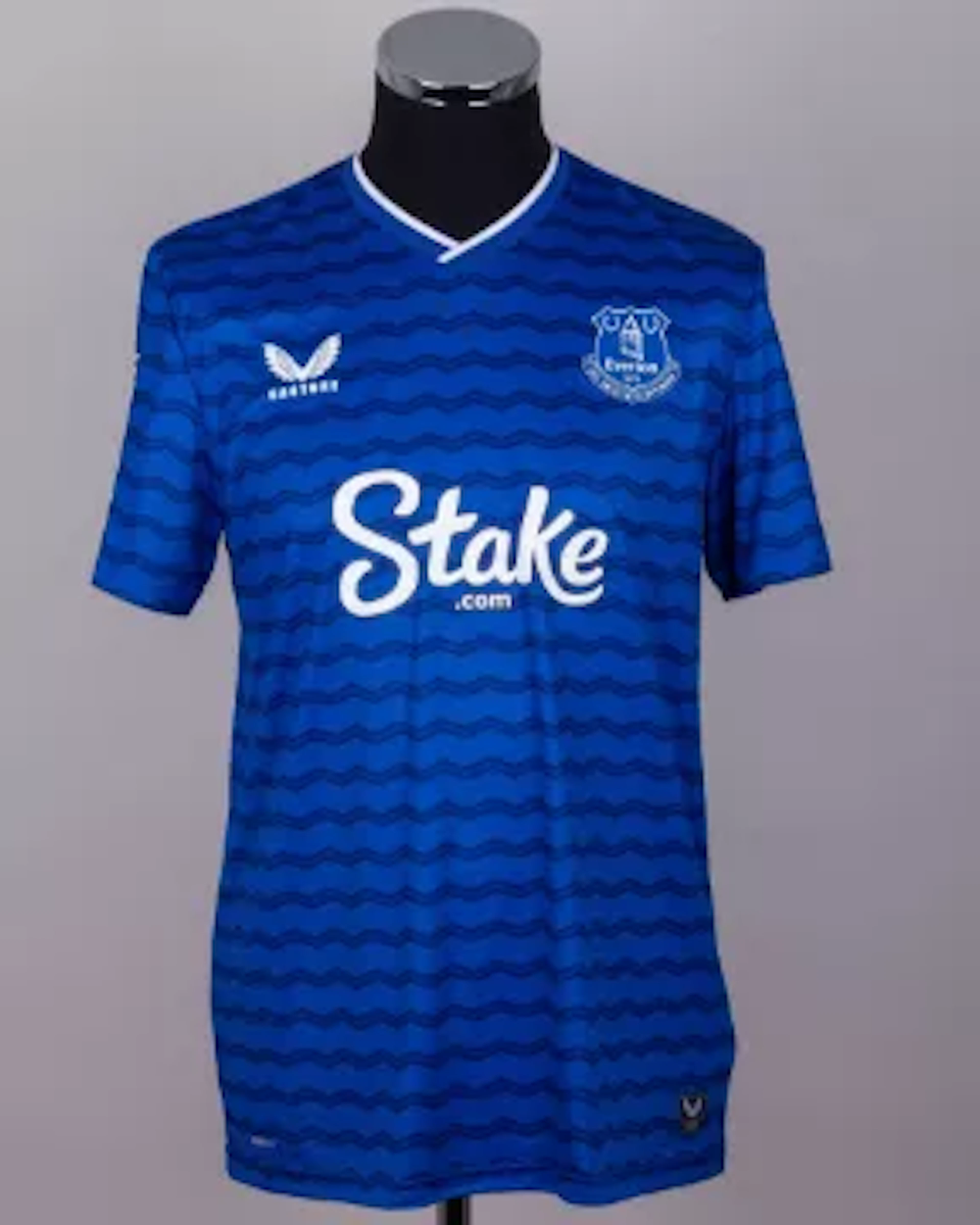 Dwight McNeil blue No.7 Everton short-sleeved shirt, 2025-26
