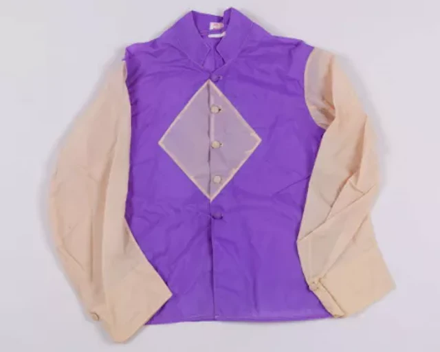 Racing colours of Lady Durham ex-Dick Hern stables
