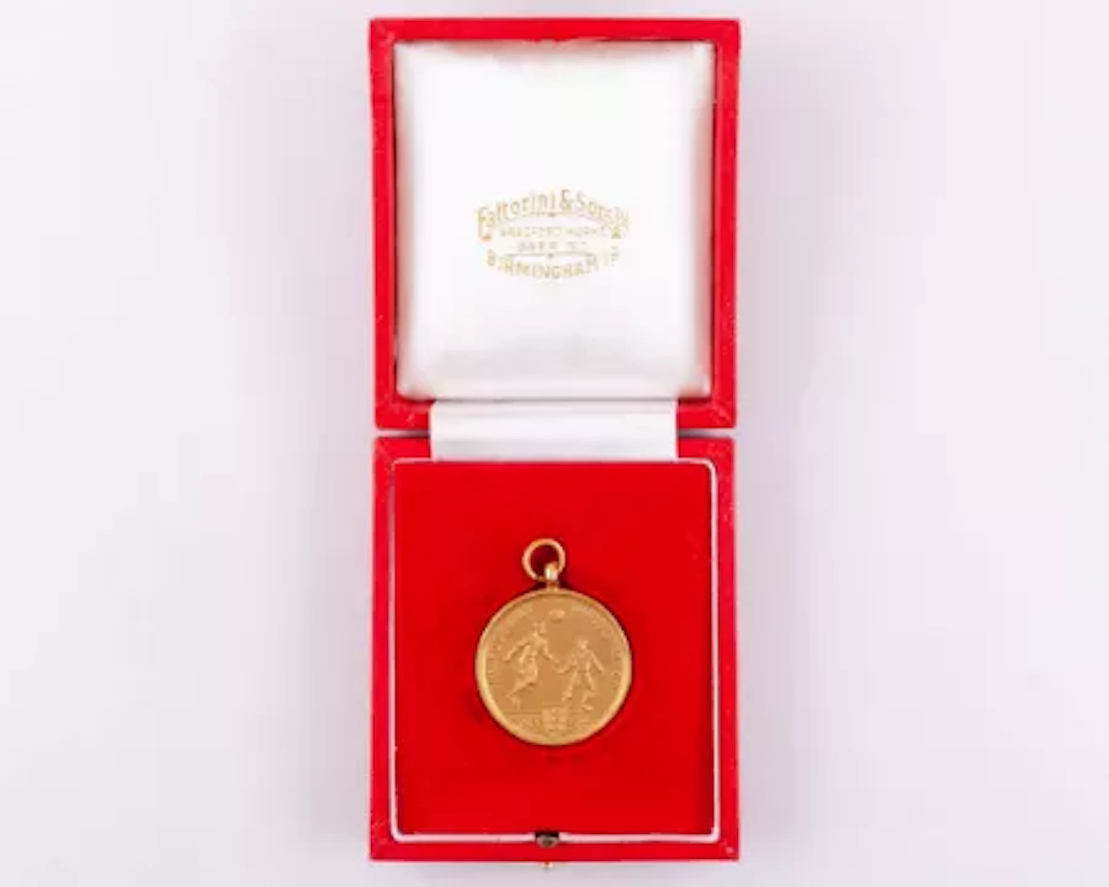 Emlyn Hughes a 9ct gold Liverpool v. Arsenal F.A.Cup runners-up medal, 1971