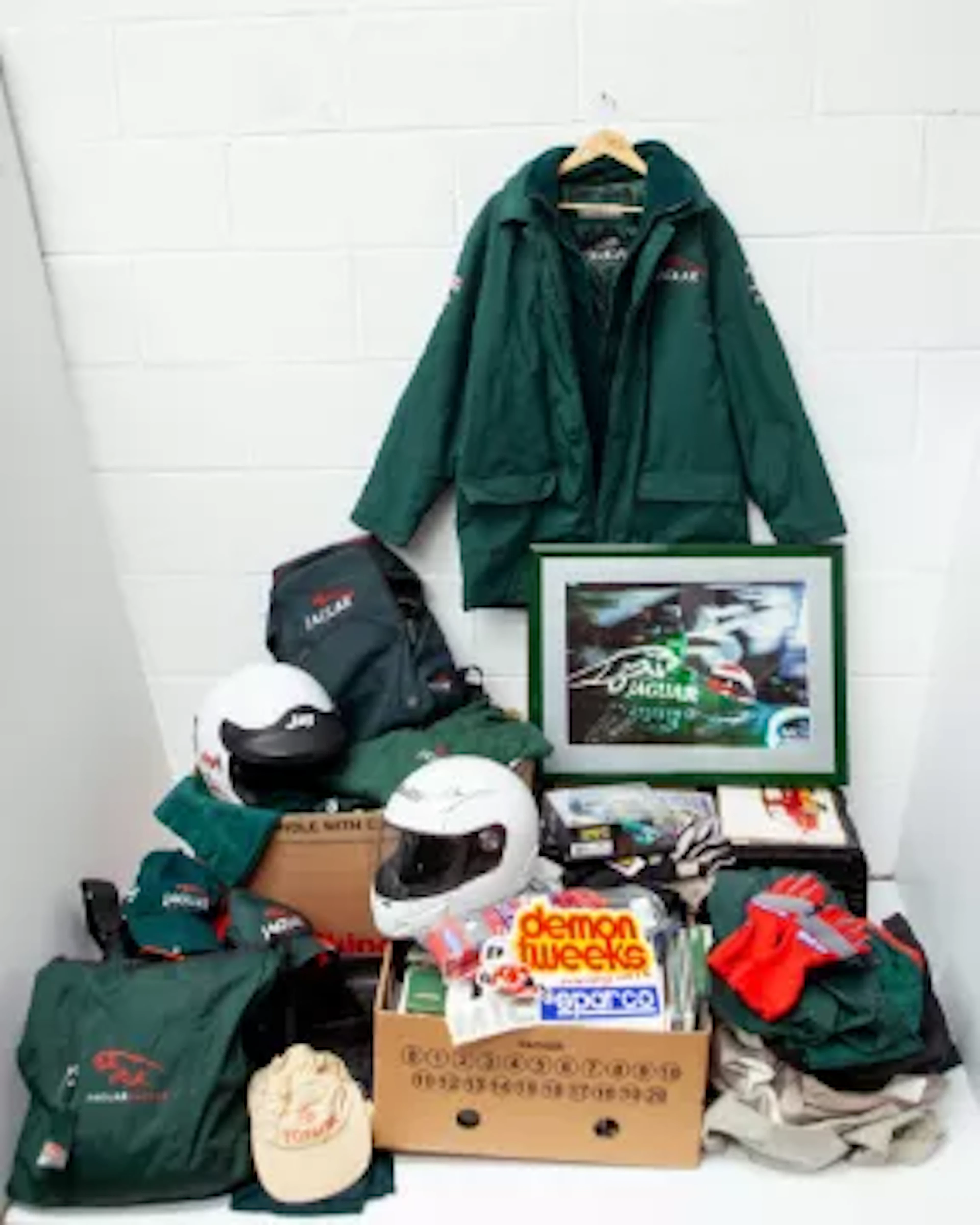 A Pallet of Jaguar F1 Items