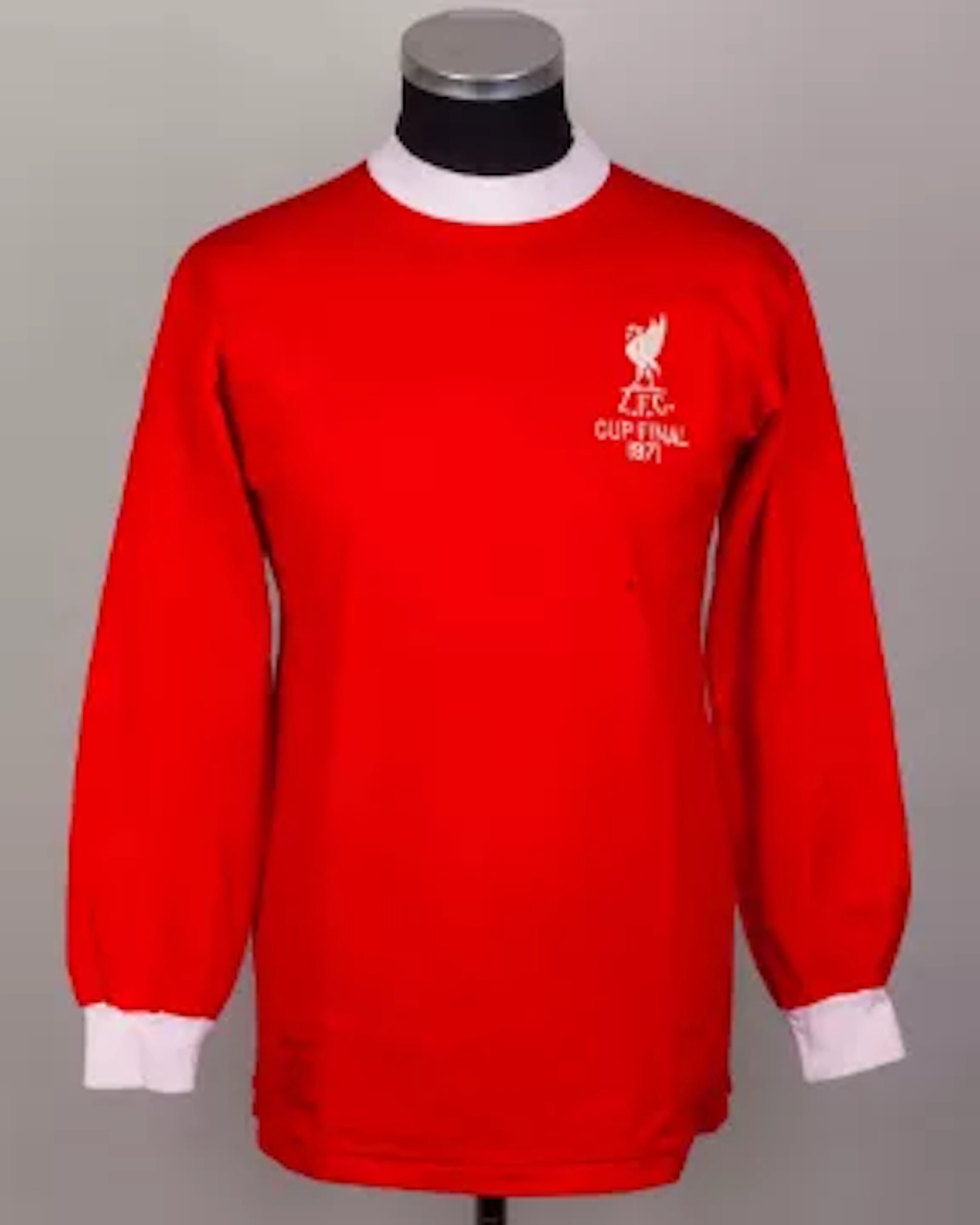 Emlyn Hughes red and white No.6 Liverpool v Arsenal F.A.Cup final