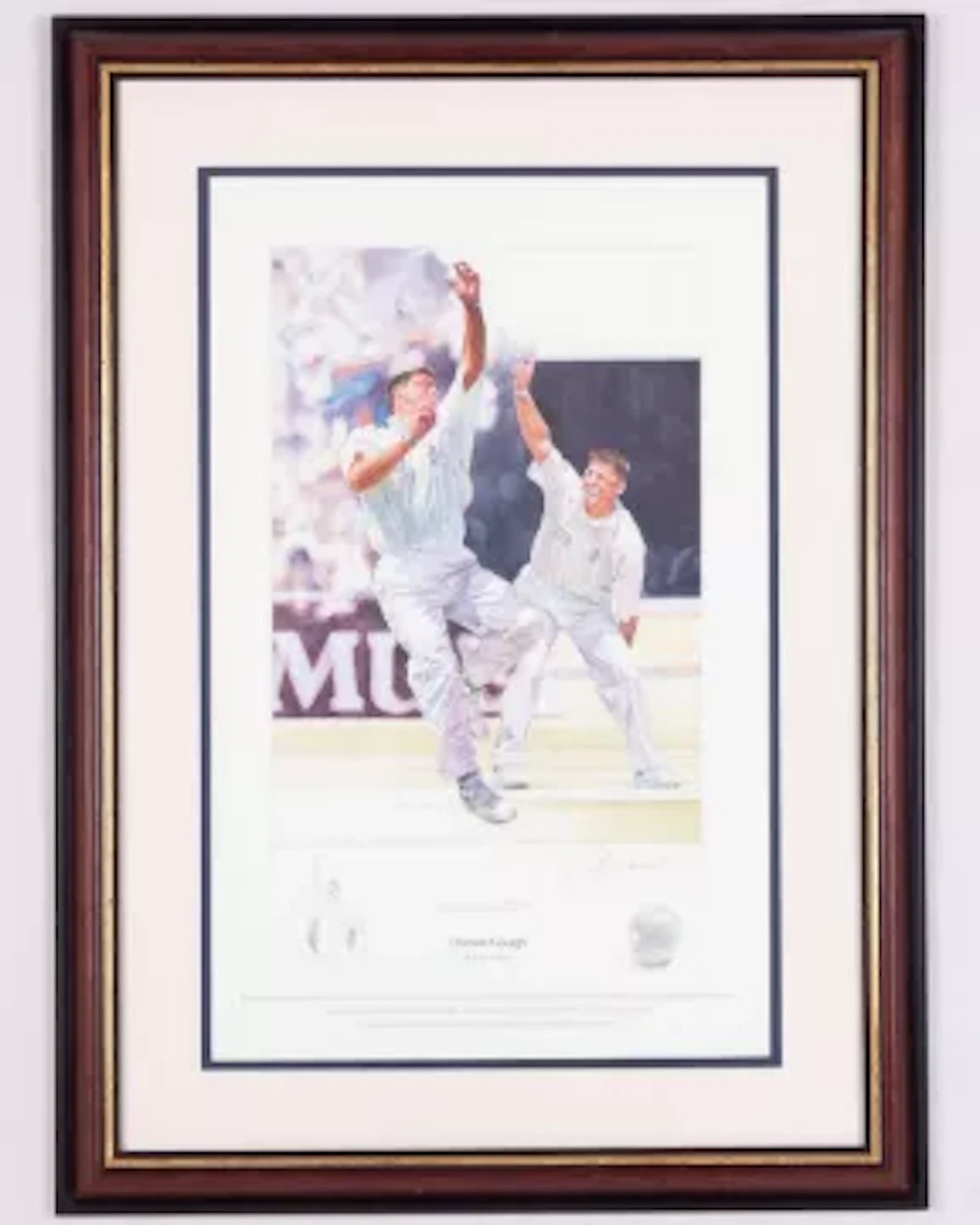 Darren Gough by Gary Keane limited edition autographed print