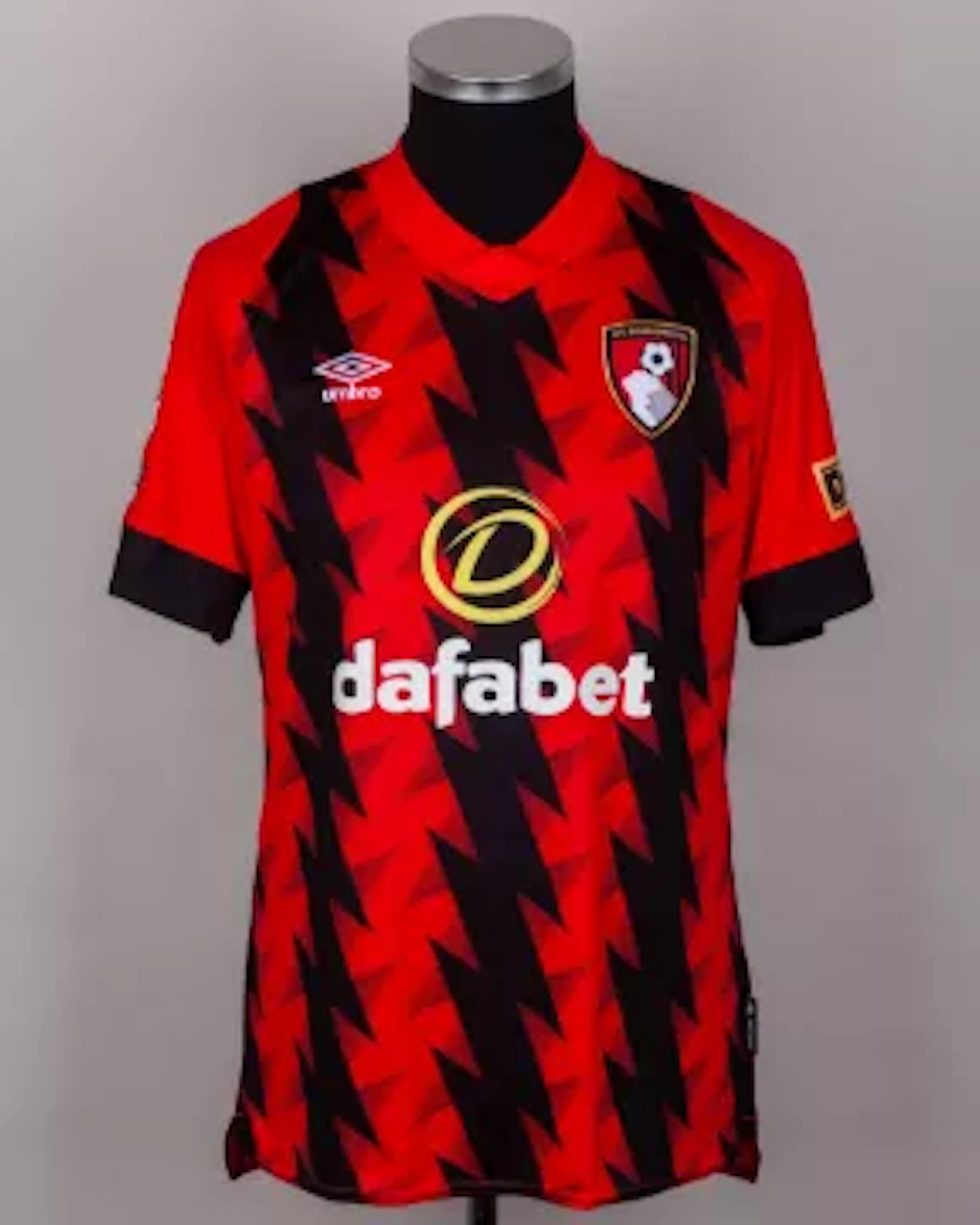 Philip Billing red and black No.29 Bournemouth signed match prepared