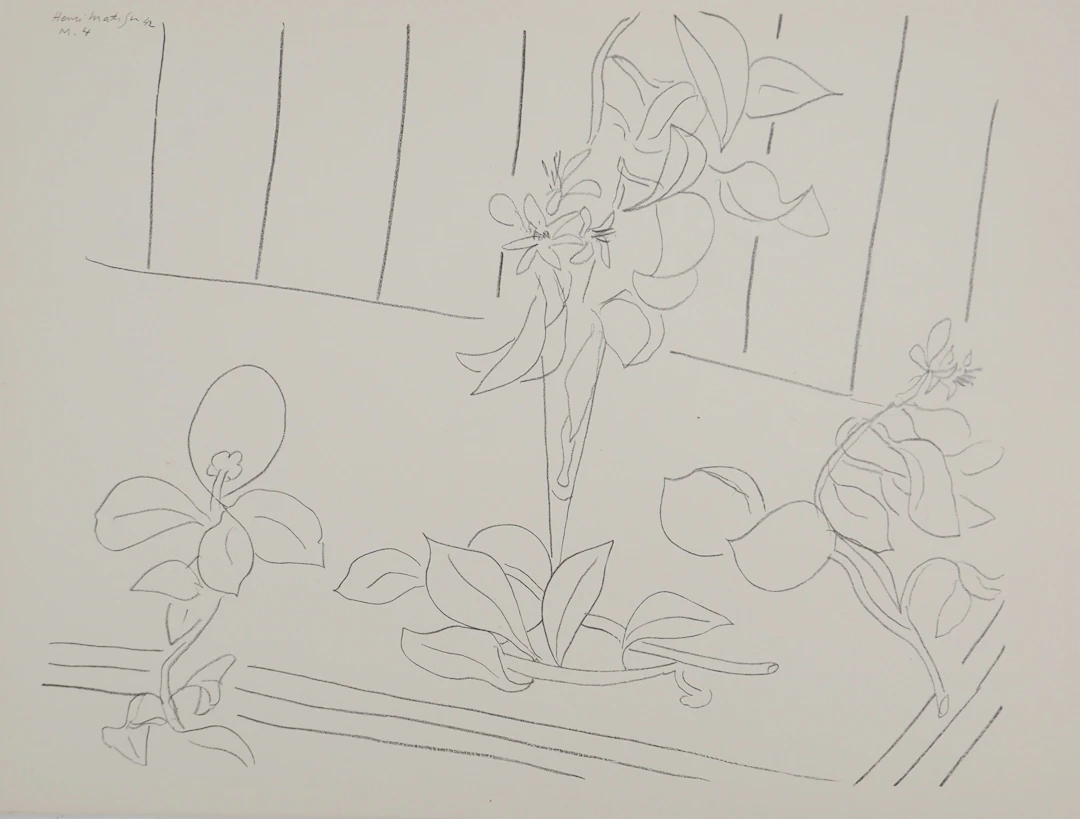 Henri MATISSE : Fleurs fraichement cueillies, Lithographie signée