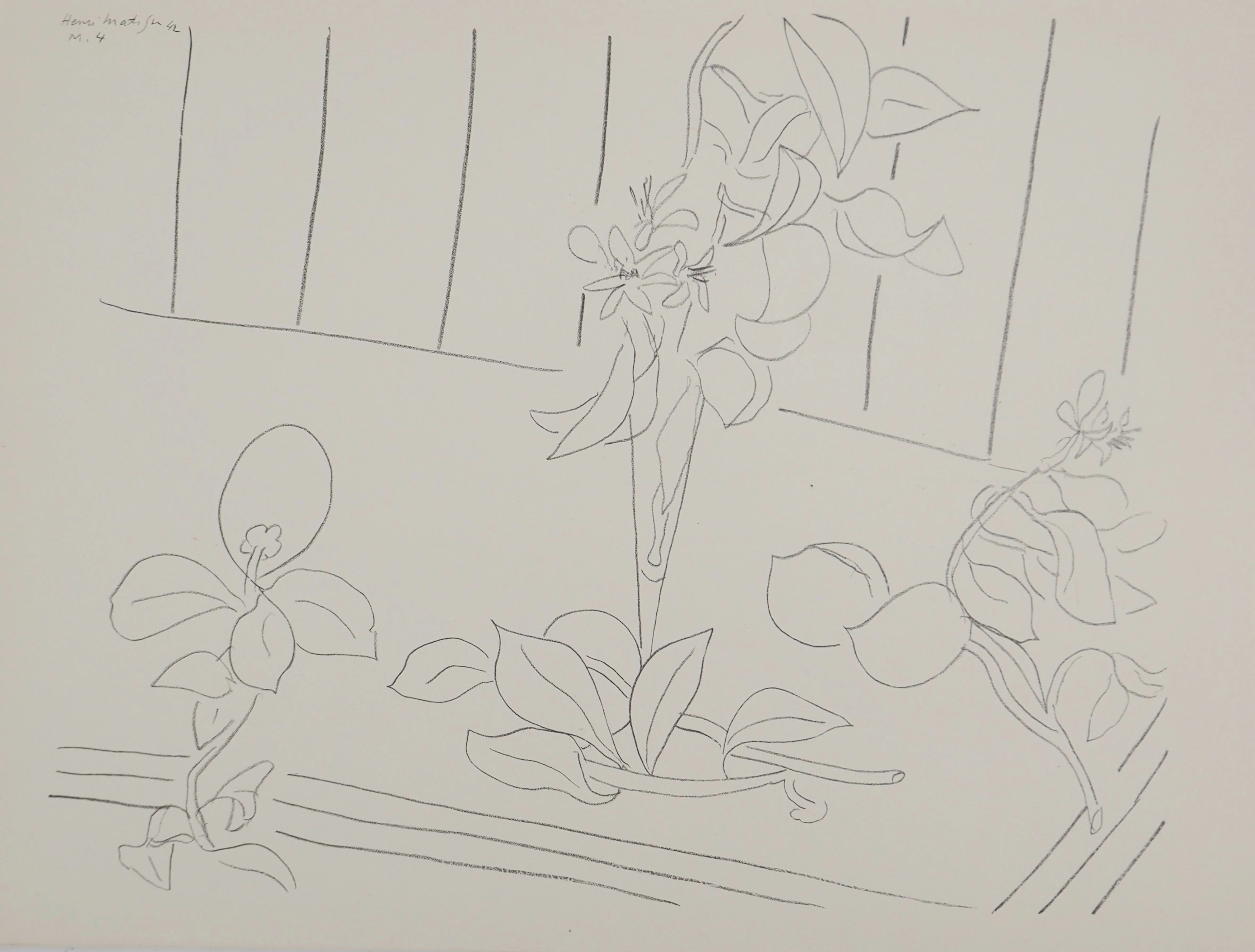 Henri MATISSE : Fleurs fraichement cueillies, Lithographie signée