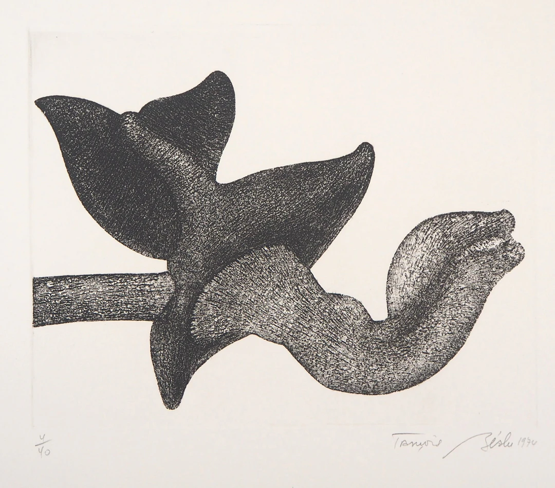 François BEALU : Dionée - Gravure originale signée