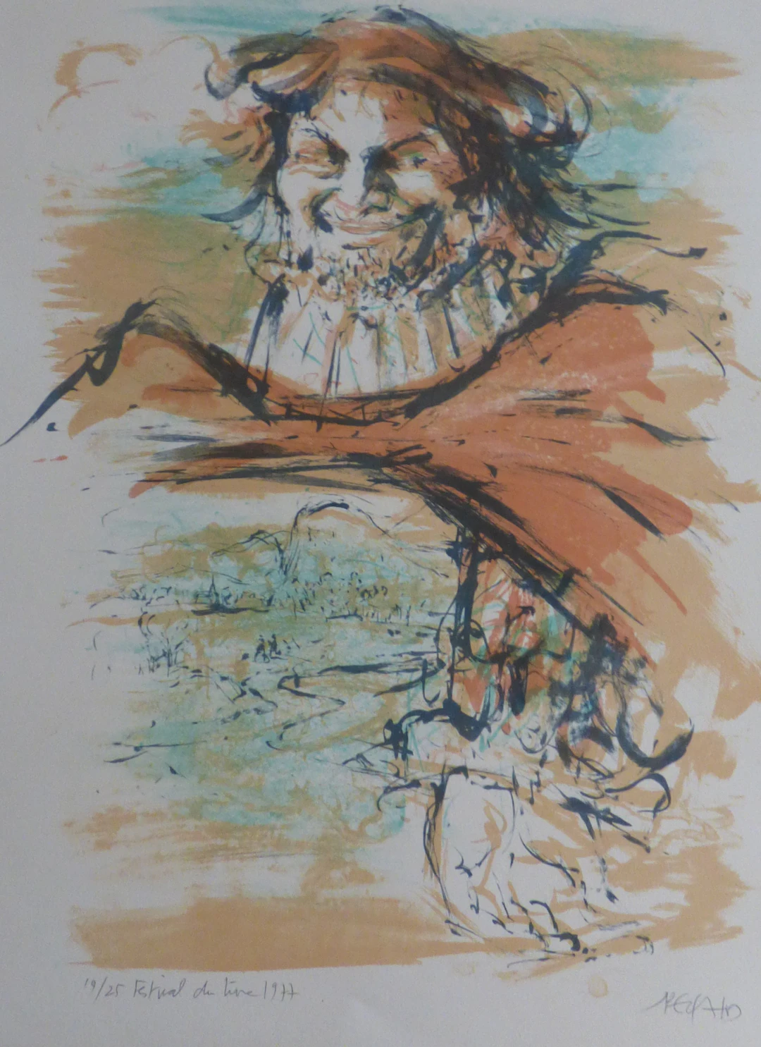Jacques PECNARD - Festival du Livre, 1977 - Lithographie originale
