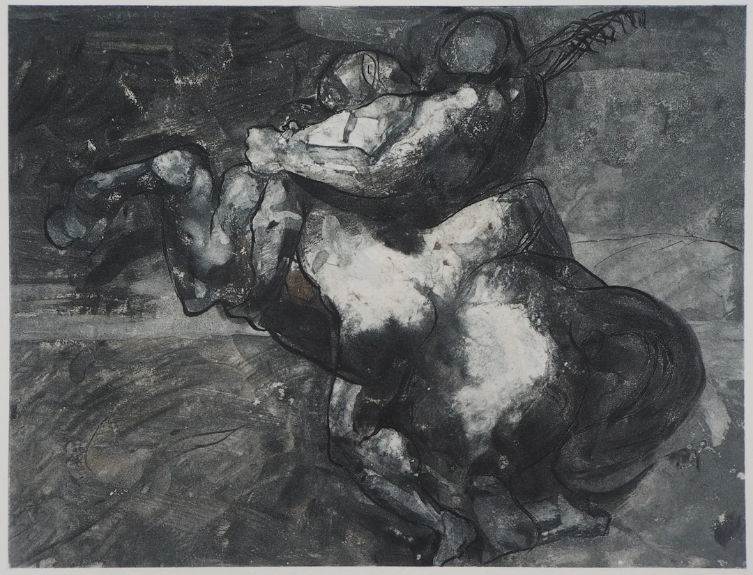 Auguste RODIN (d’après) : La force et la ruse - Gravure