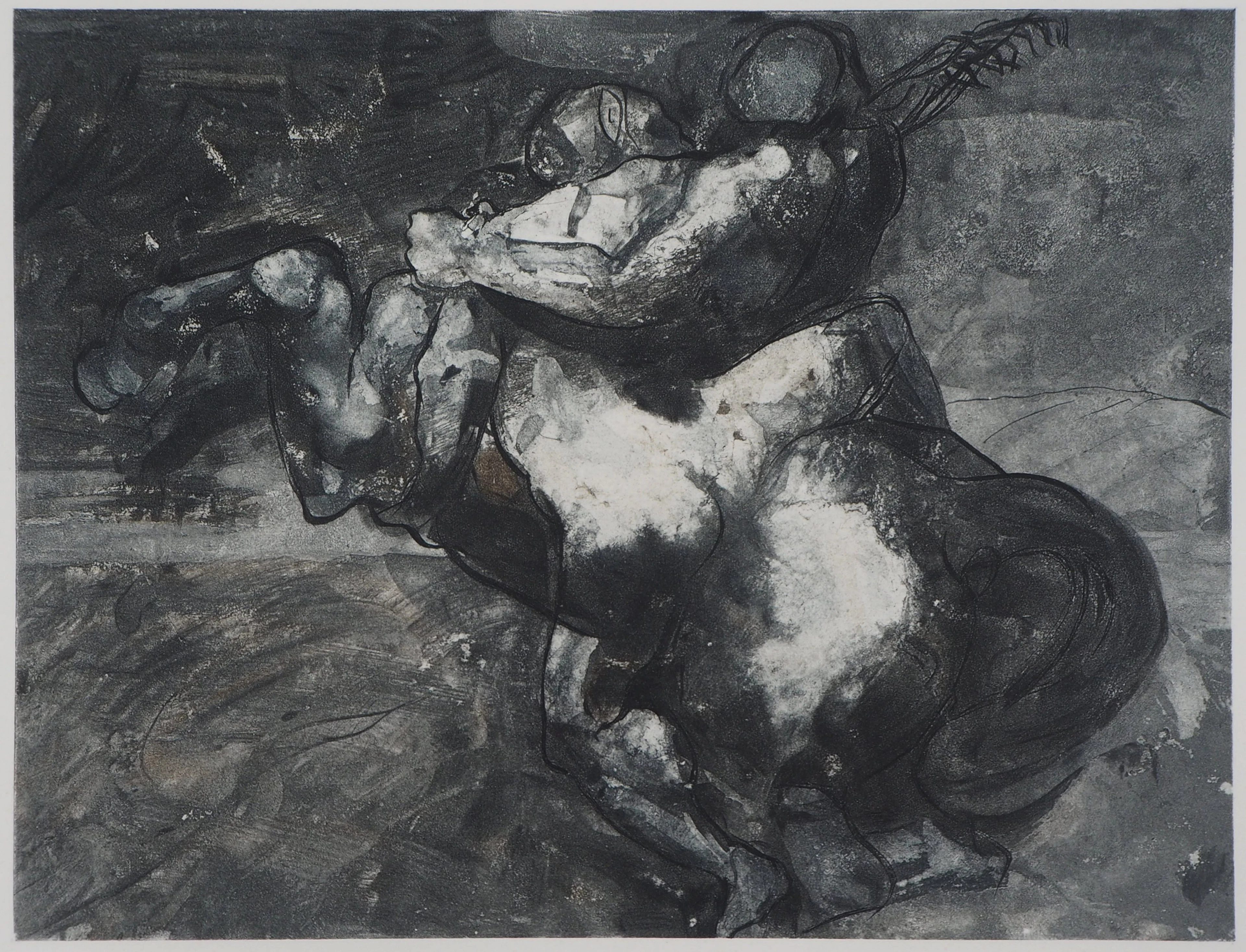 Auguste RODIN (d’après) : La force et la ruse - Gravure