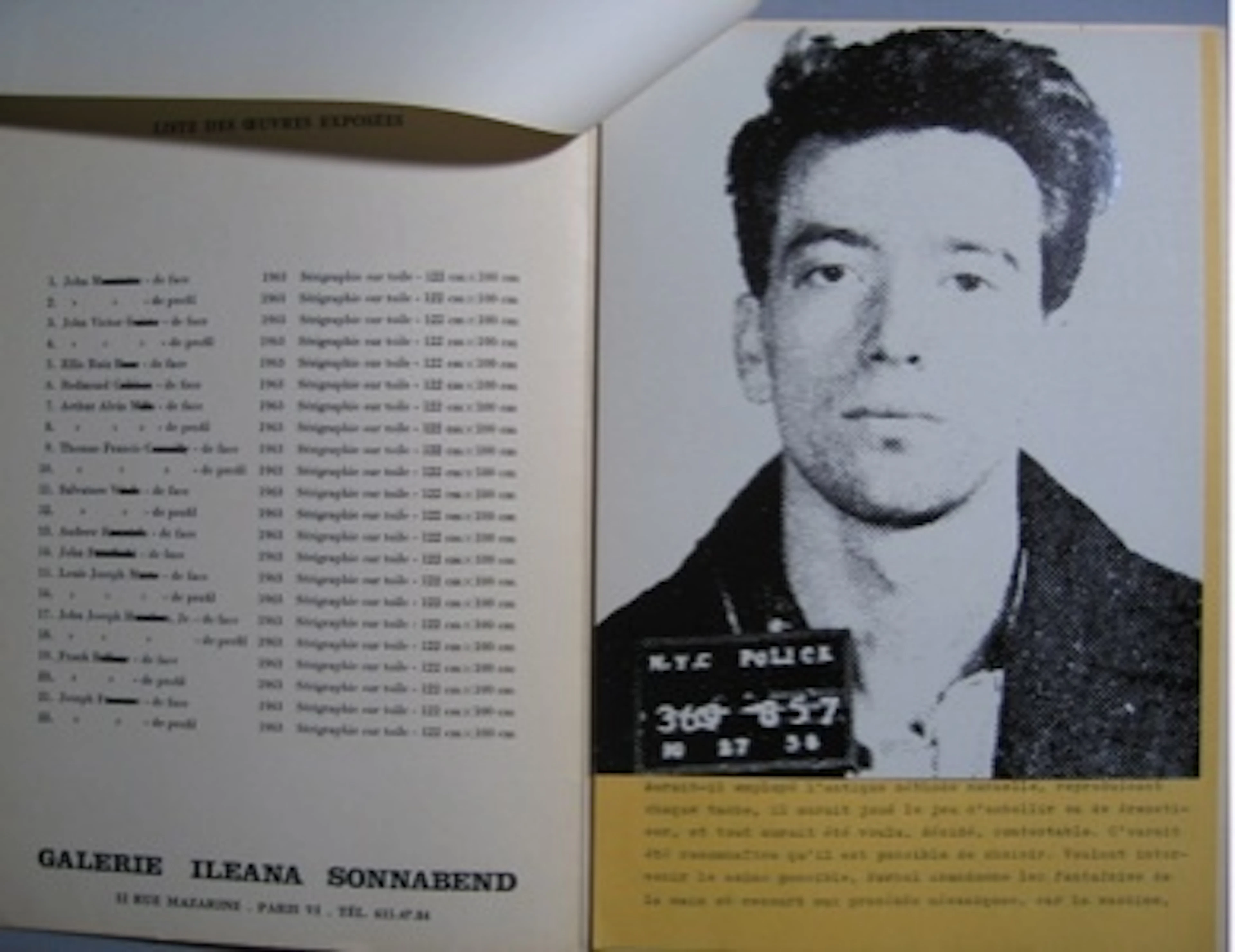 Andy WARHOL - Dossier n°2357 - The Thirteen most wanted men, 1967 - livre