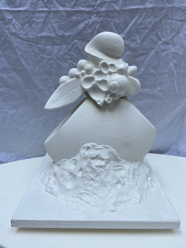 Serge MANSAU - Sculpture fruits et feuillages, 1990