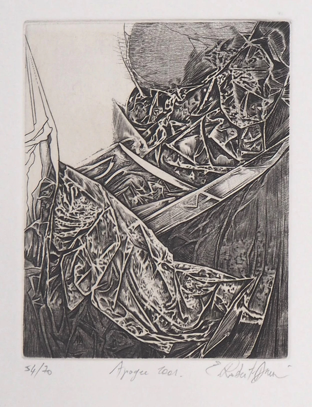 Eric ROBERT-AYME : Apogée surréaliste, 2001 - Gravure originale signée