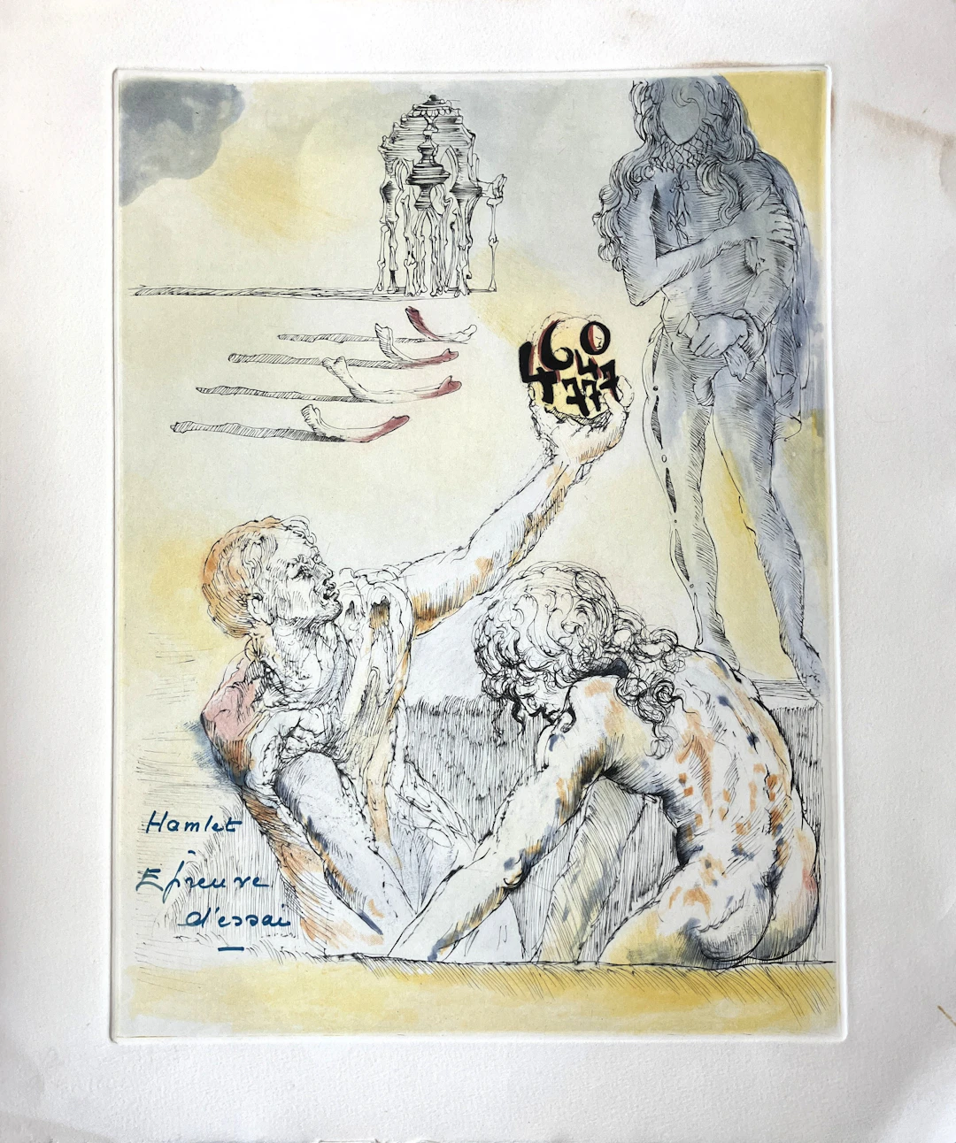 Salvador DALI - Hamlet, 1973, gravure