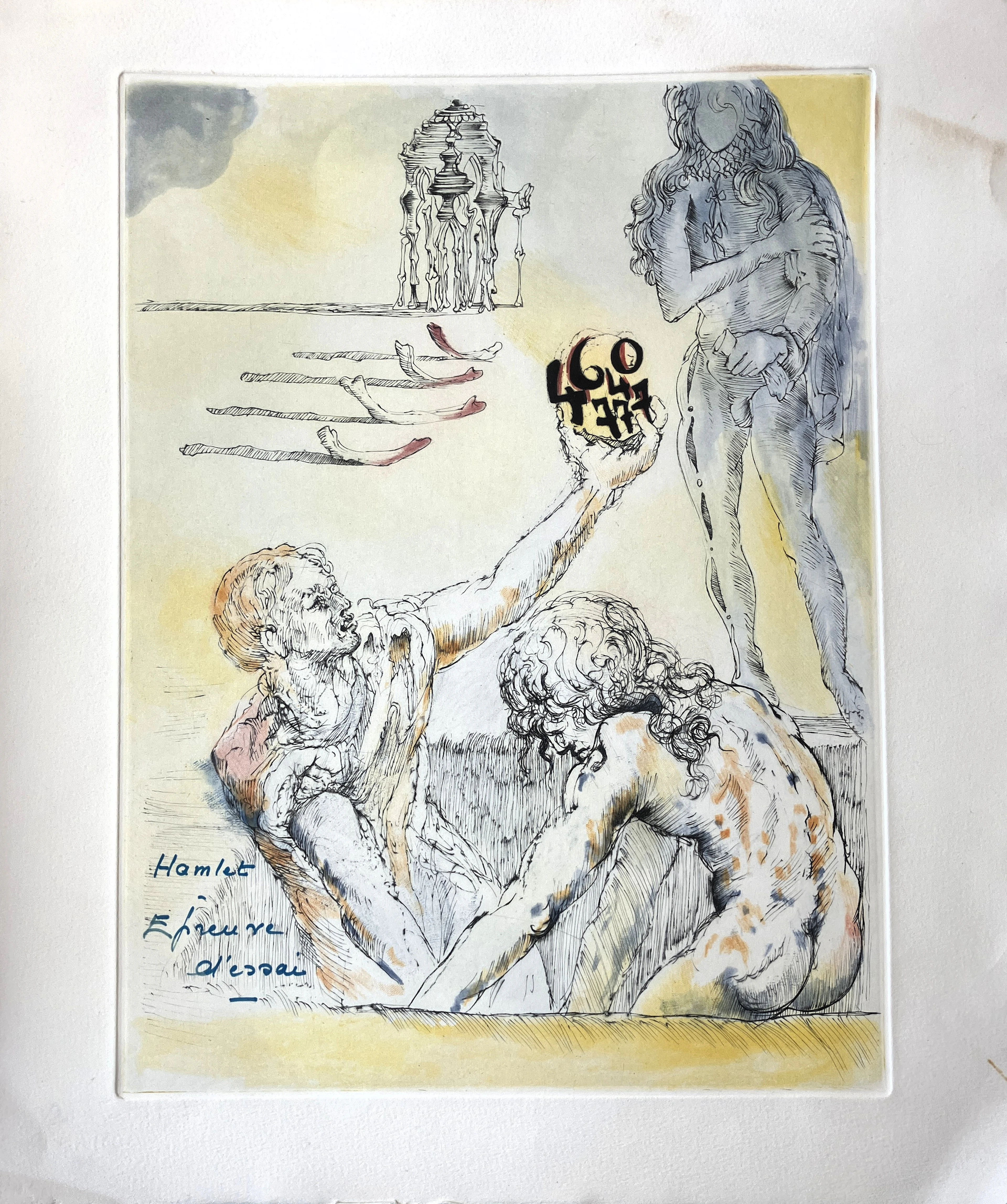 Salvador DALI - Hamlet, 1973, gravure