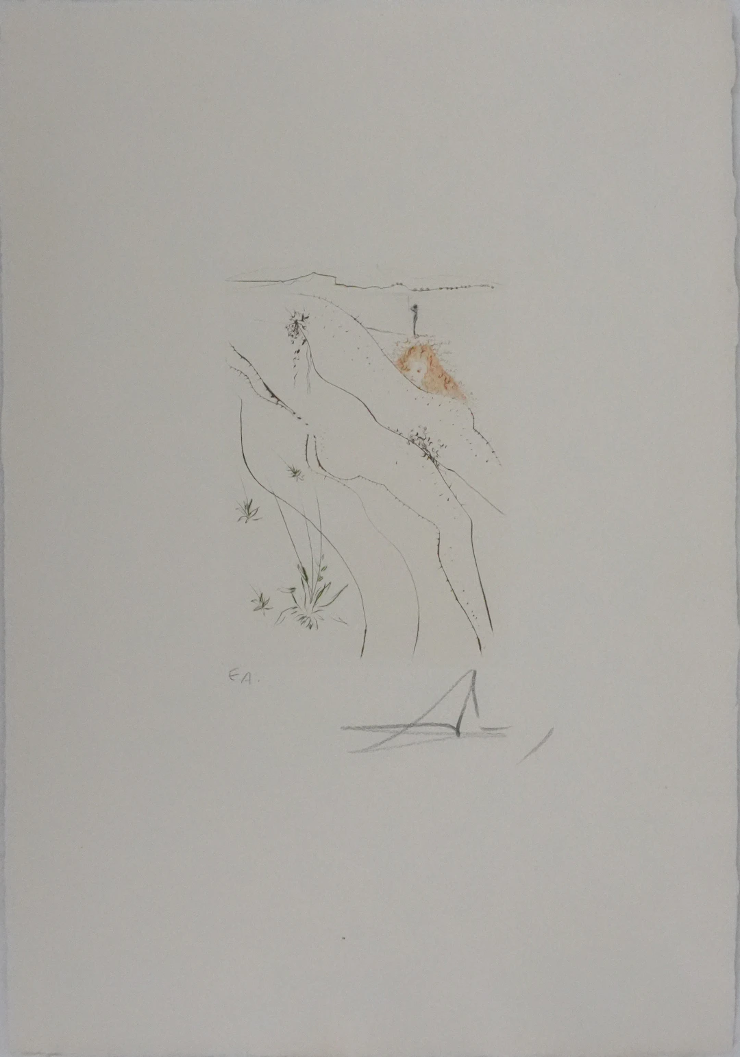 Salvador Dali - Décaméron : Le tonneau, 1972 - Gravure originale signée