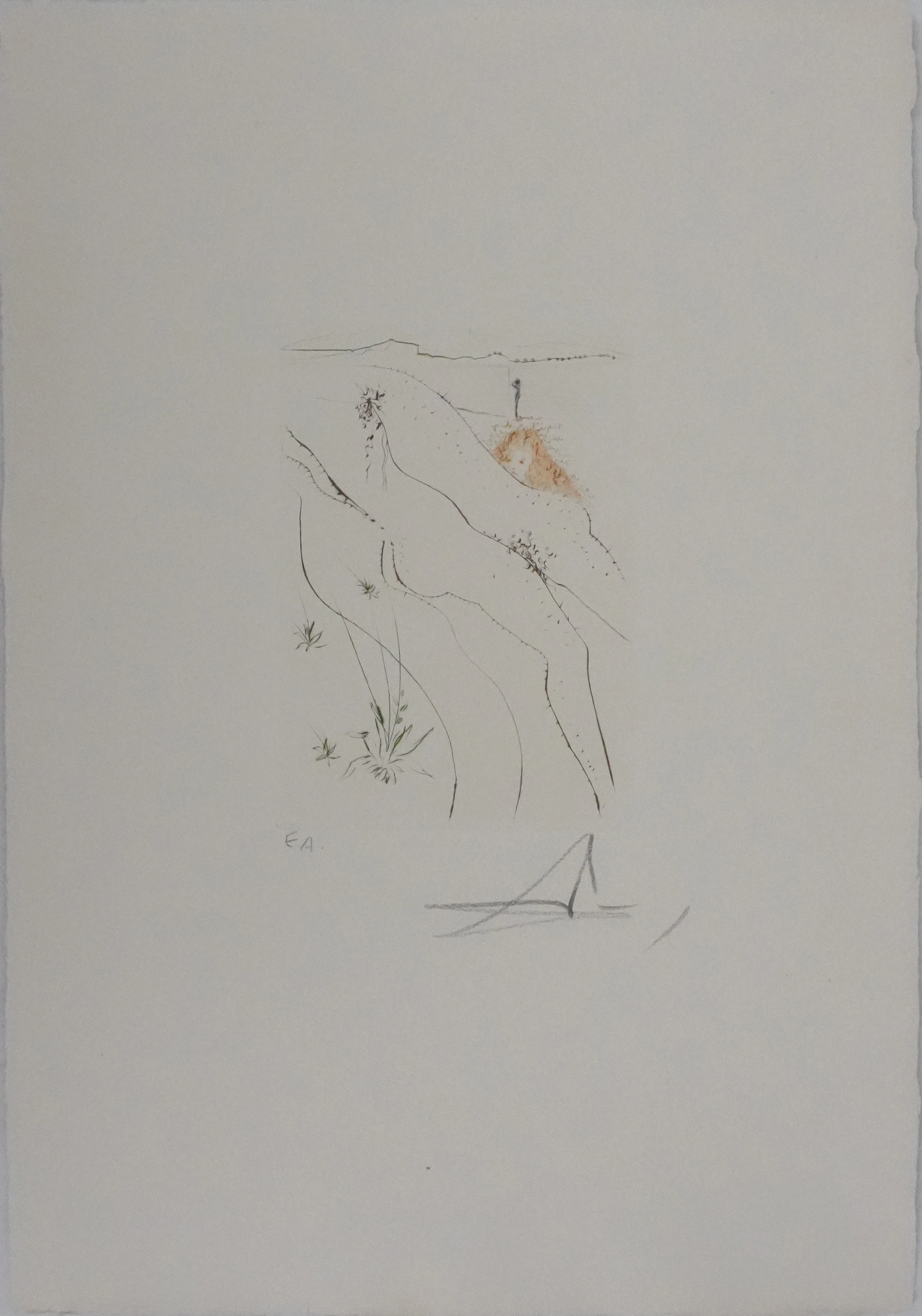 Salvador Dali - Décaméron : Le tonneau, 1972 - Gravure originale signée