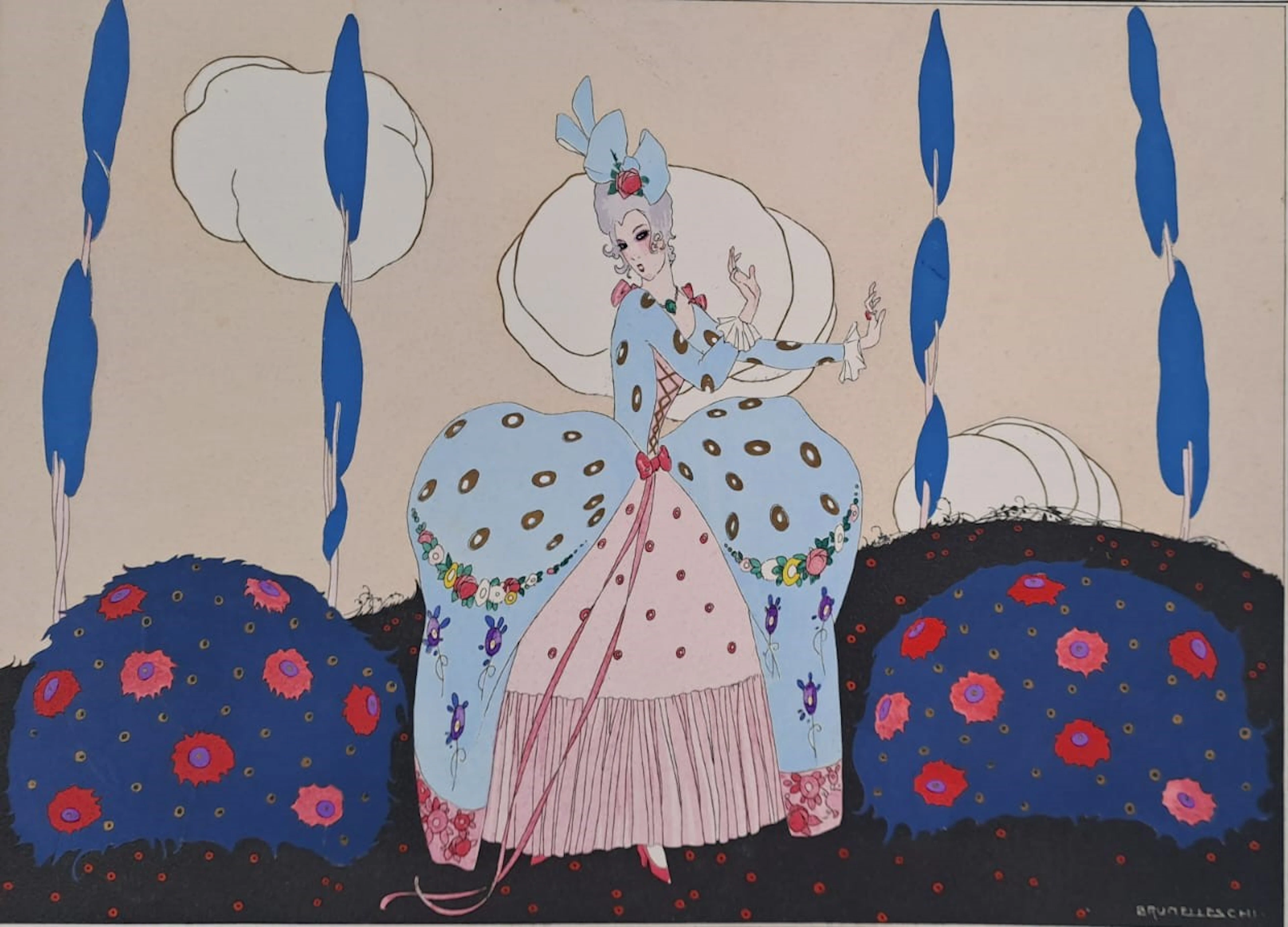 Umberto Brunelleschi - Rosaura, 1914 - Gravure originale
