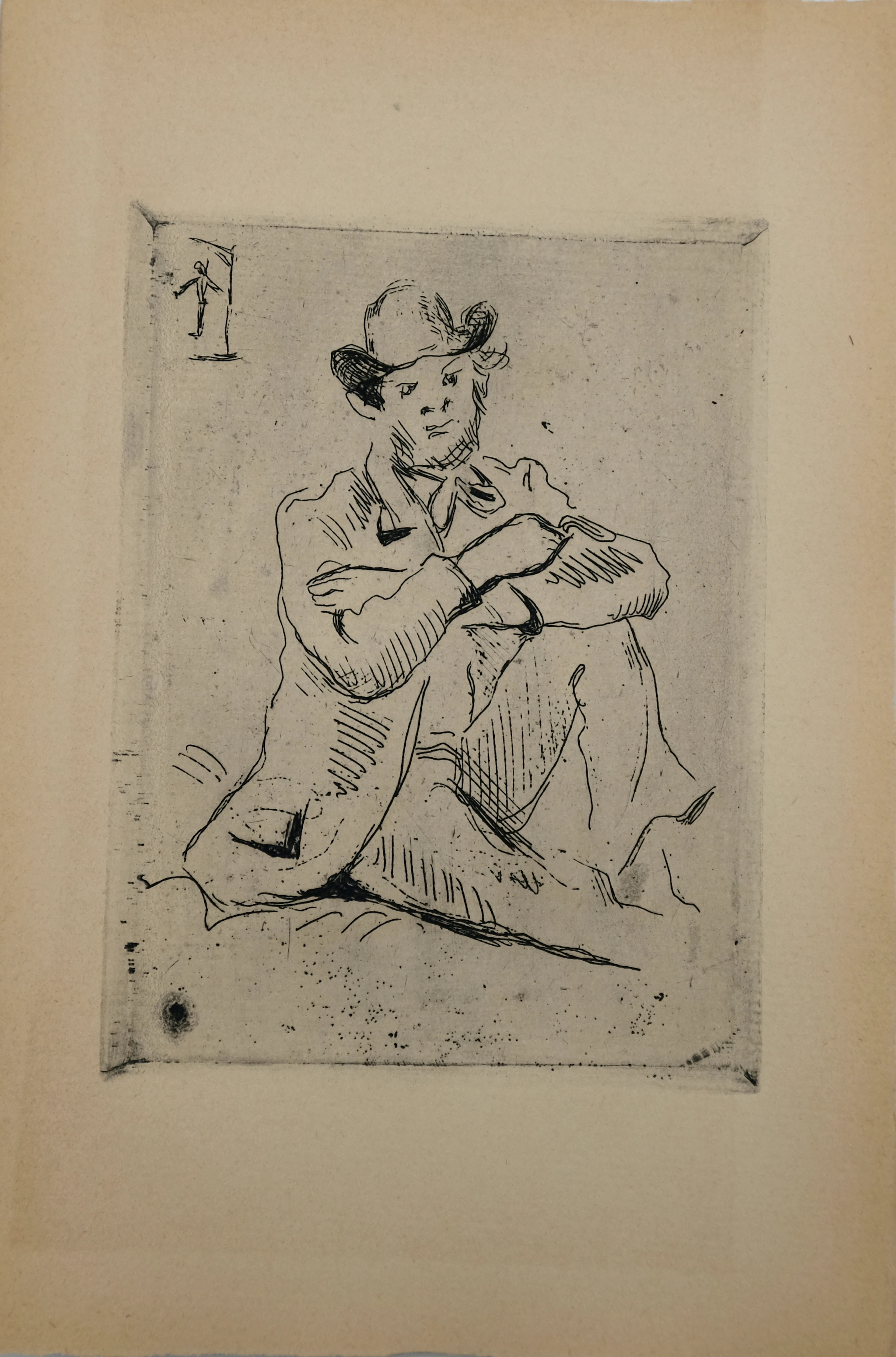 Paul CEZANNE : Portrait d’Armand Guillaumin au pendu - Gravure originale