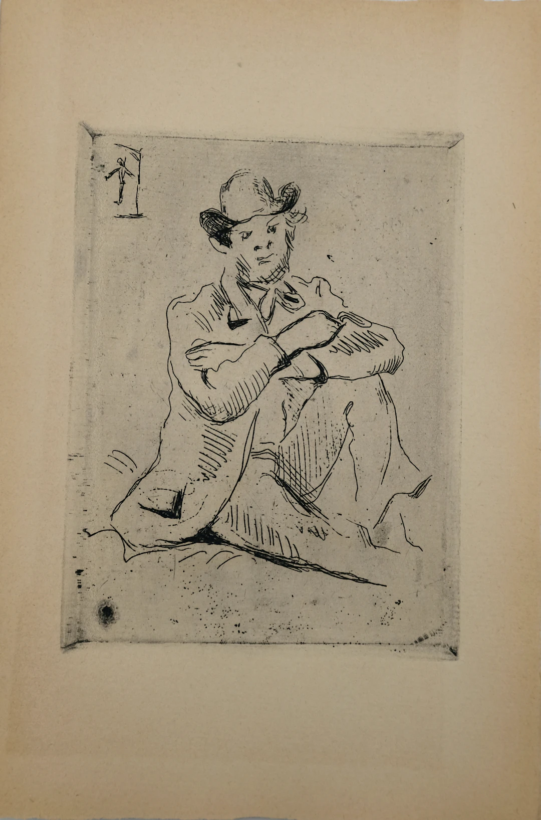 Paul CEZANNE : Portrait d’Armand Guillaumin au pendu - Gravure originale