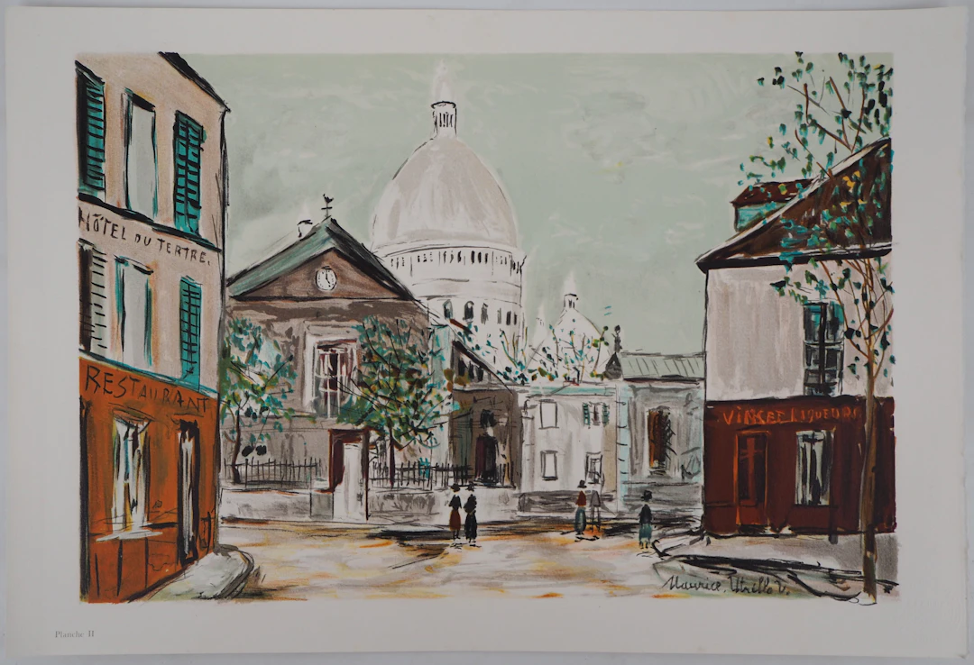 Maurice UTRILLO - Eglise Saint-Pierre, Place du Tertre à Montmartre