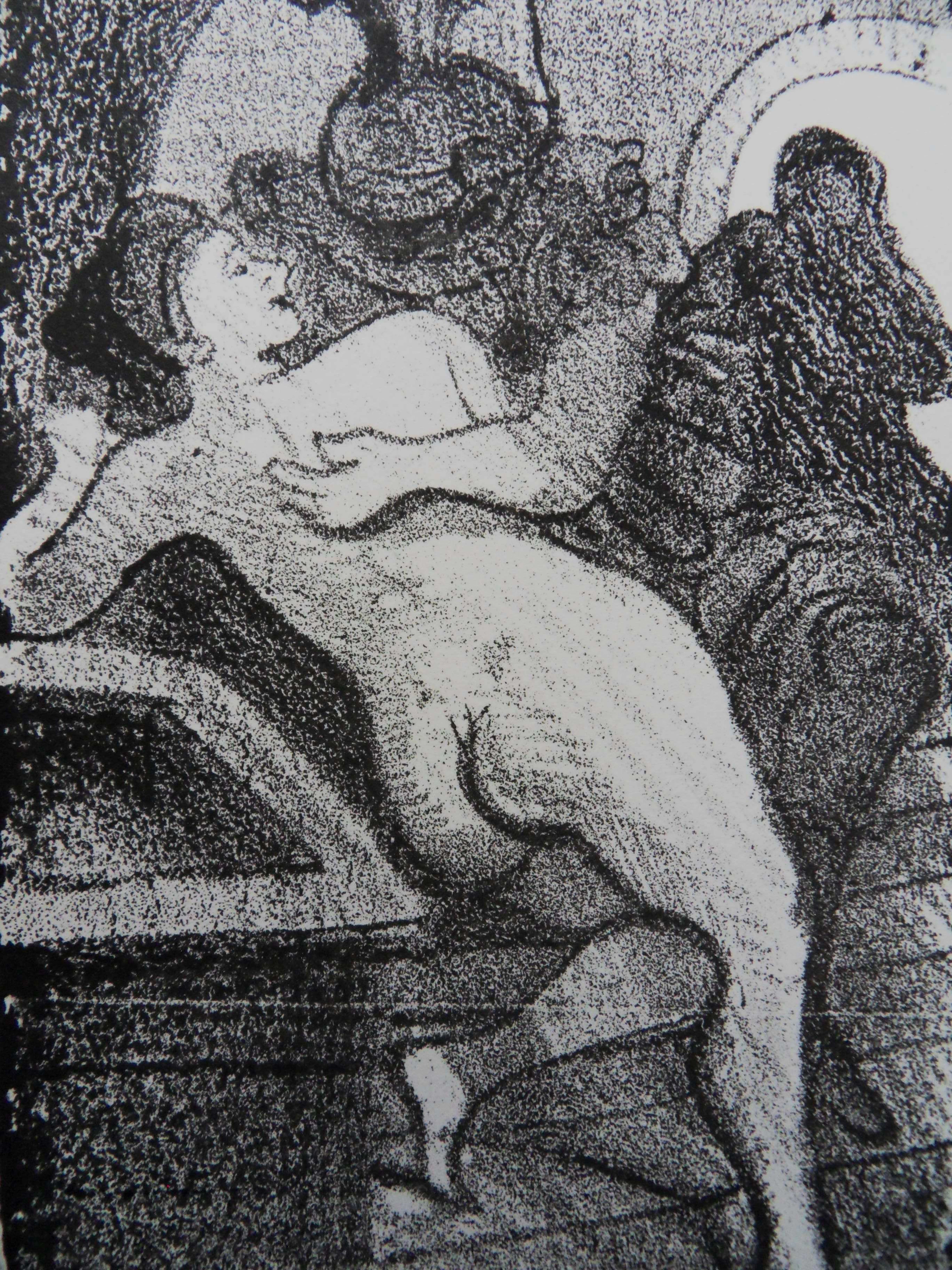 André DERAIN : La fille à soldats - Lithographie originale signée