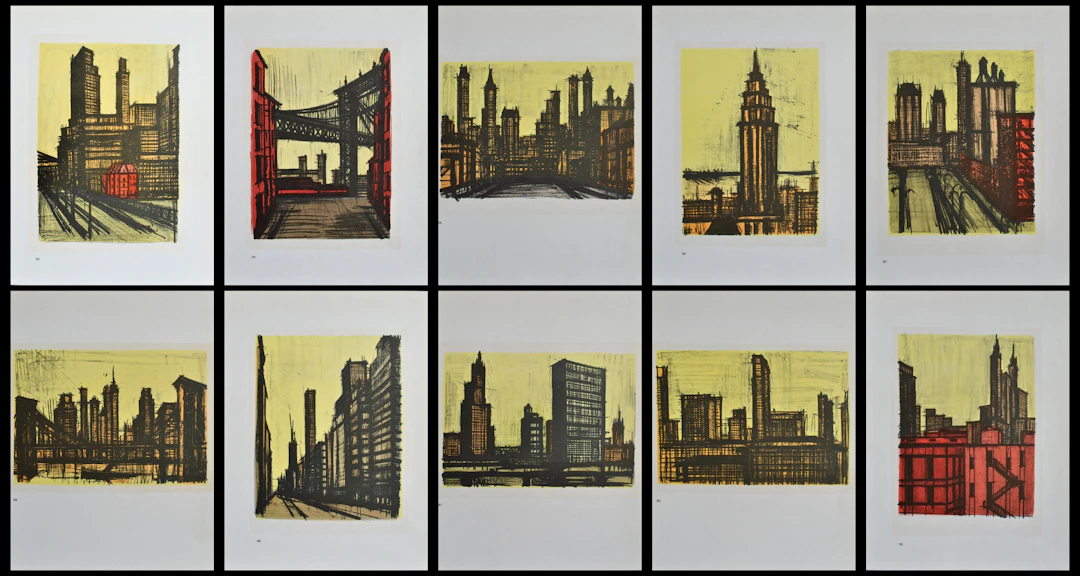 Bernard BUFFET : New York, 1967, 10 Lithographies