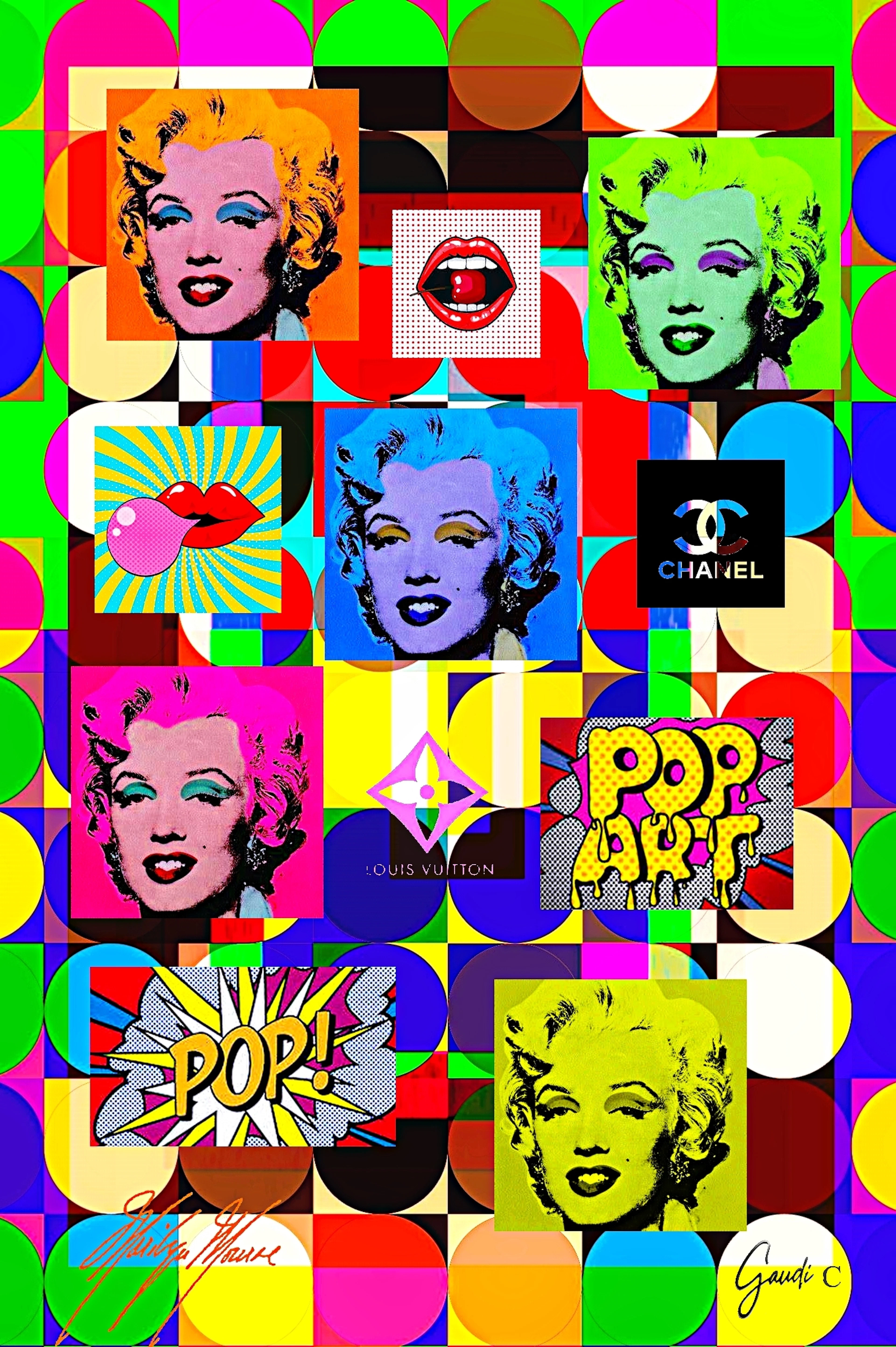 Gaudi .C - Marilyn-60-s-pop-art, 2025