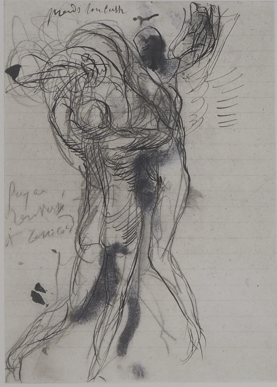 Auguste RODIN : L’affrontement, Gravure