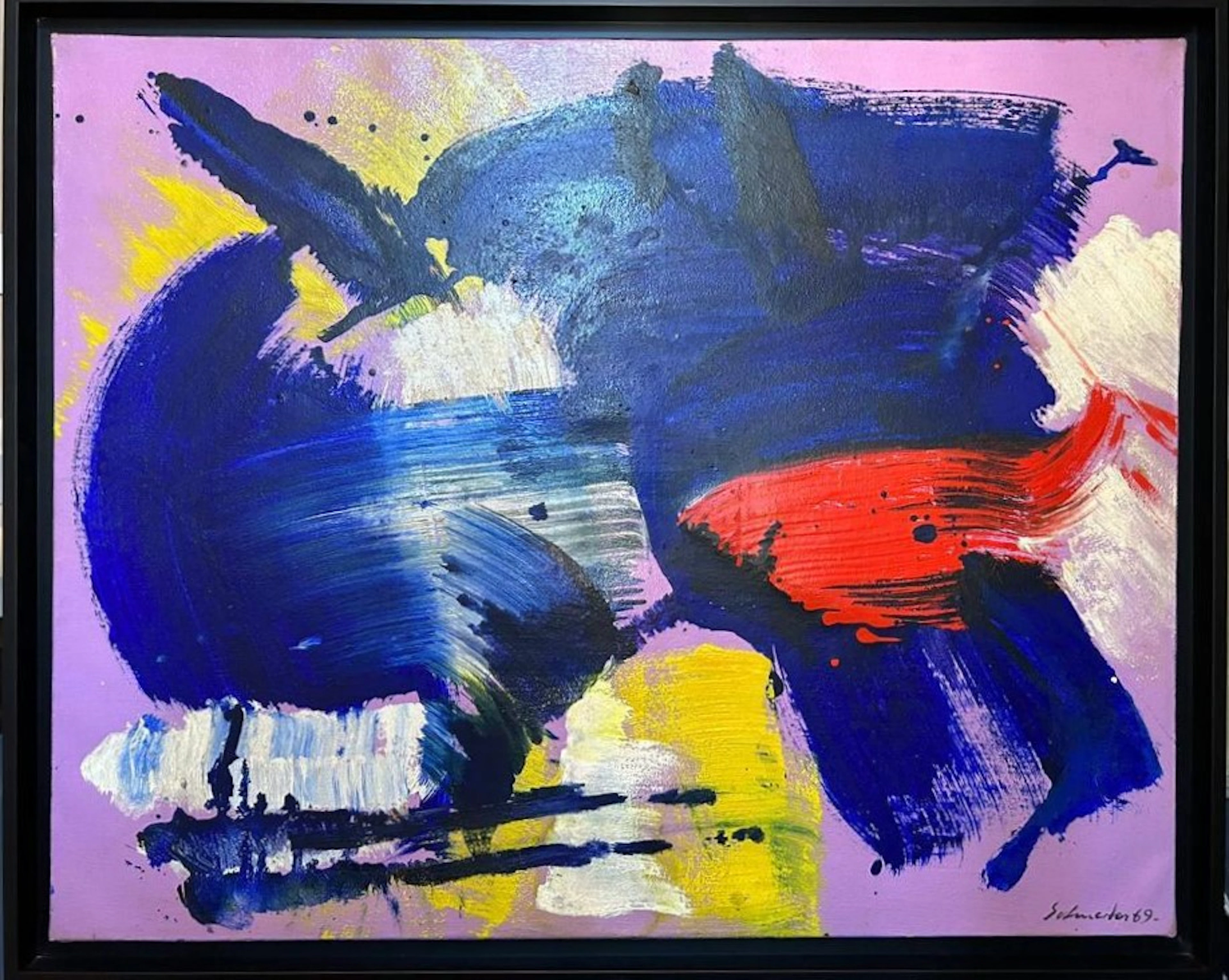 Gérard Schneider - Opus 72i, 1969, huile sur toile