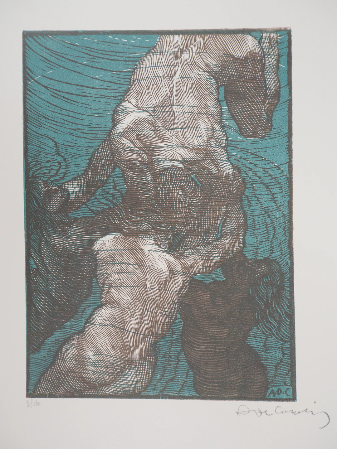 Adolfo de CAROLIS : Ila, Idylles de Théocrite - Bois gravé original signé, 1925
