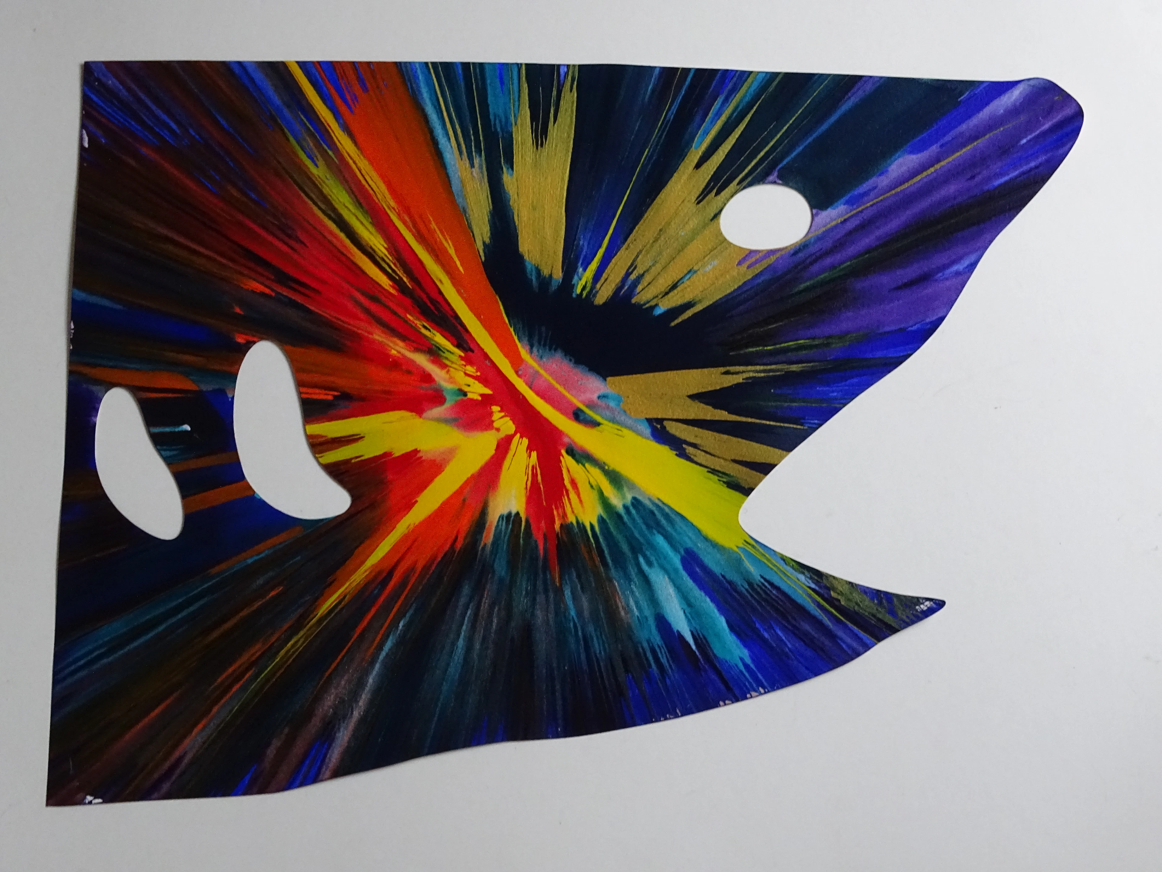 DAMIEN HIRST, Shark Spin Painting, 2009, pièce unique