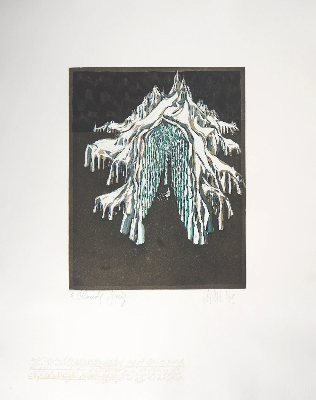 Lars BO : Le Palais de la reine des neiges, 1969 - Gravure originale