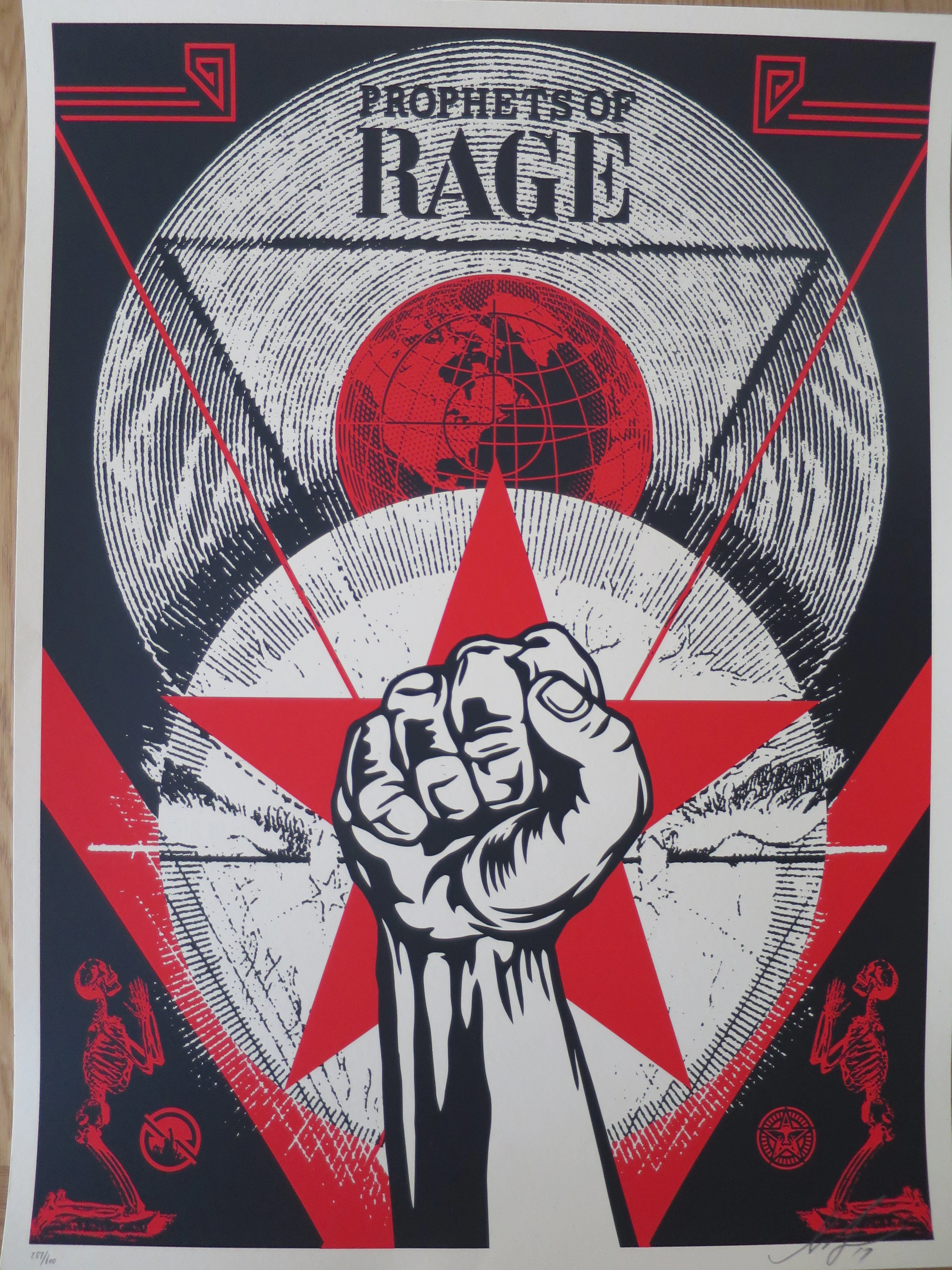 Shepard FAIREY (Obey) - Prophets Of Rage New Day Rising, 2017 - Sérigraphie