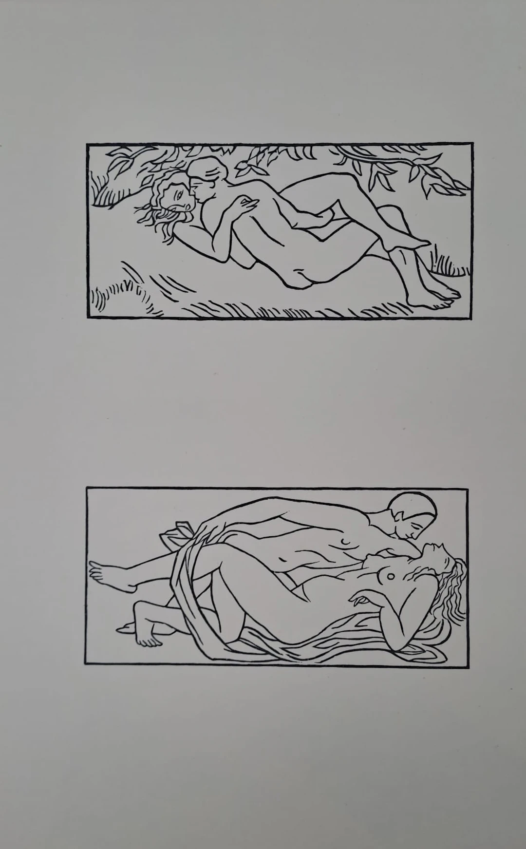 Aristide Maillol (d’après) - Etreinte I - Lithographie offset monogrammée