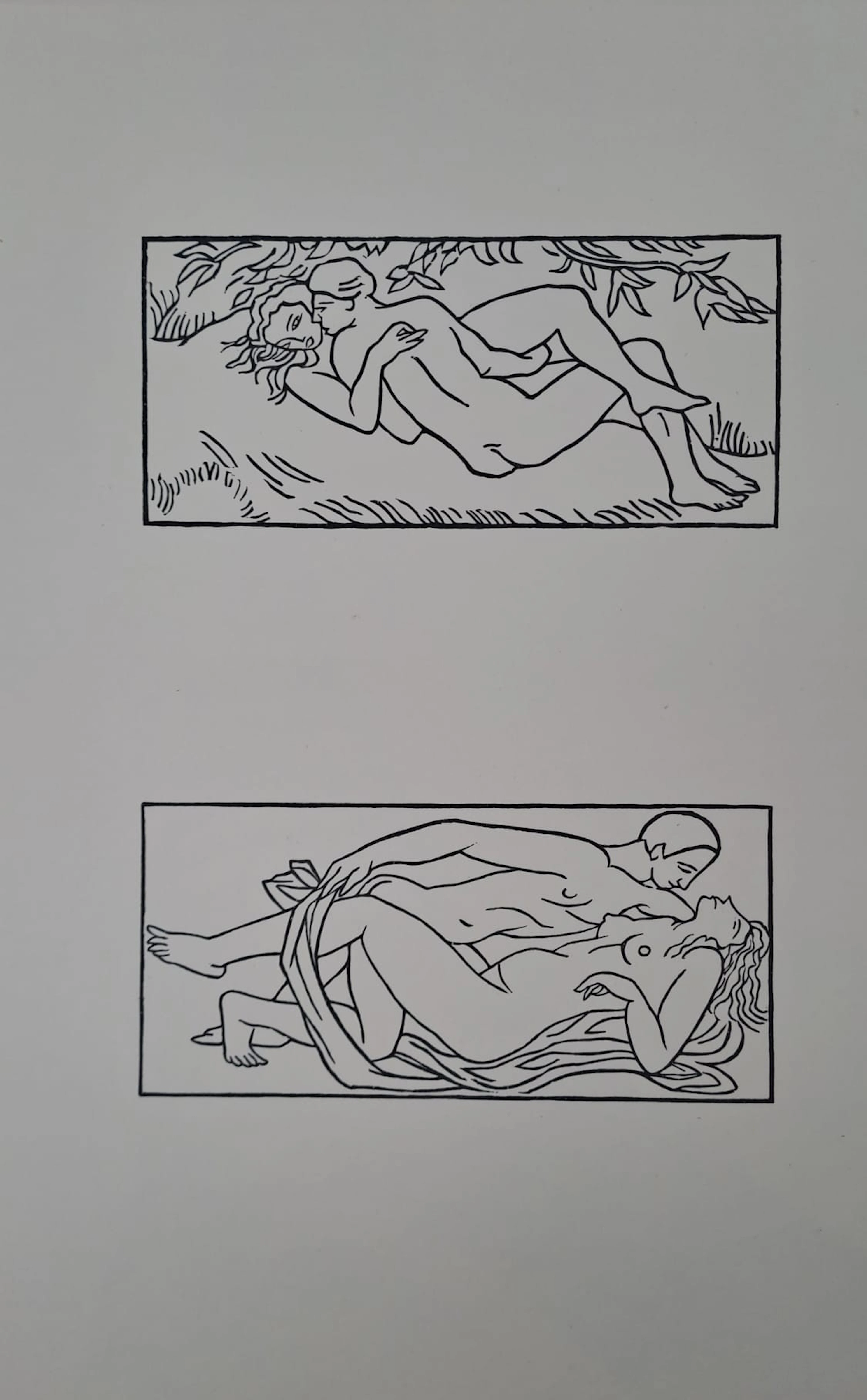 Aristide Maillol (d’après) - Etreinte I - Lithographie offset monogrammée