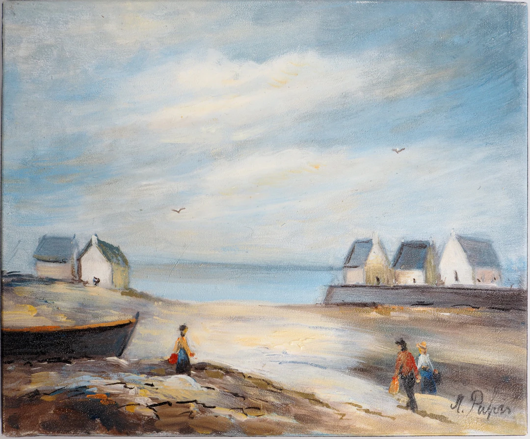 Michel PABOIS - Après-midi ensoleillée sur les plages de Bretagne