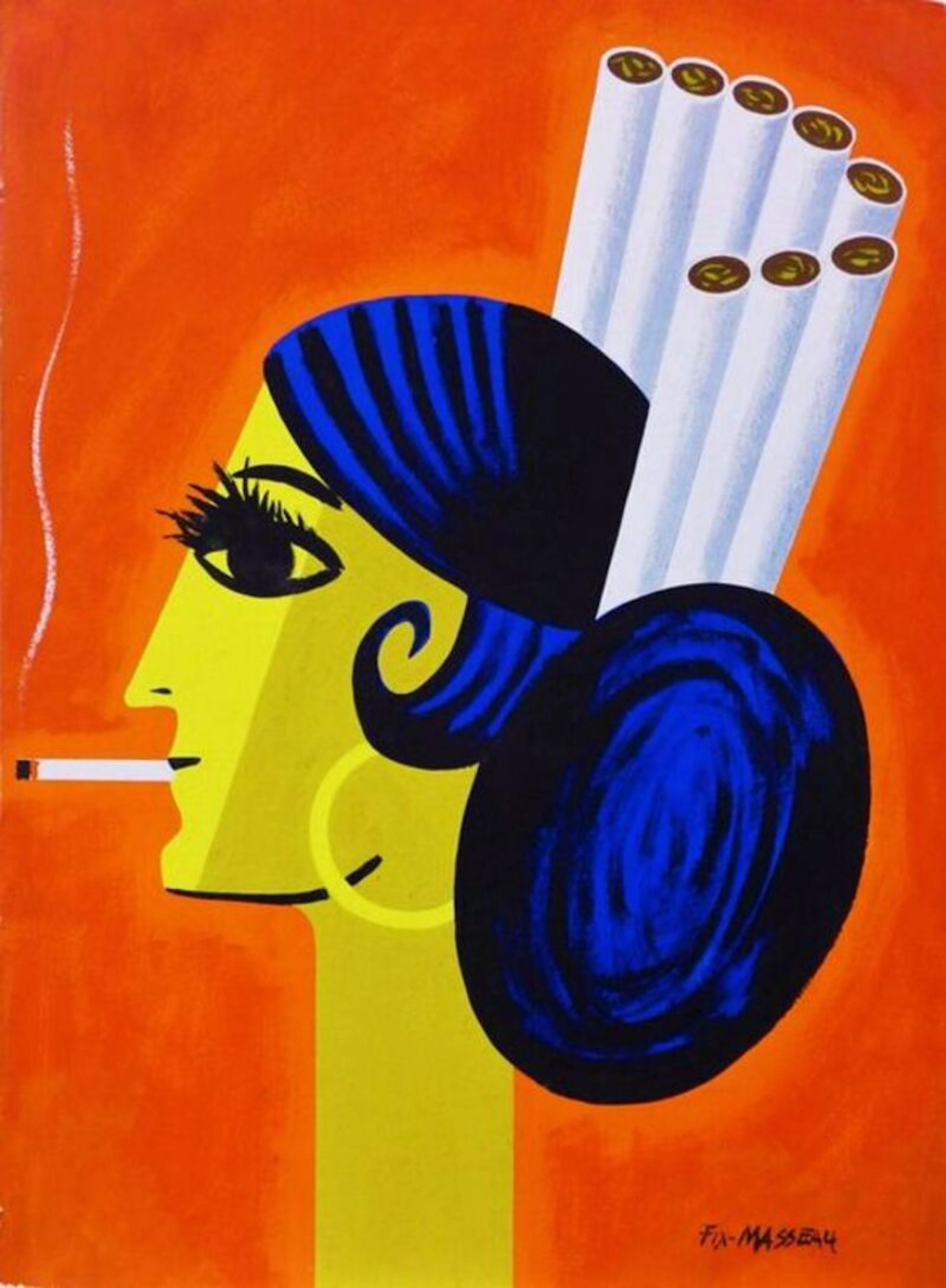 Pierre-Félix MASSEAU - Tabac, 1990 - Projet d’Affiche