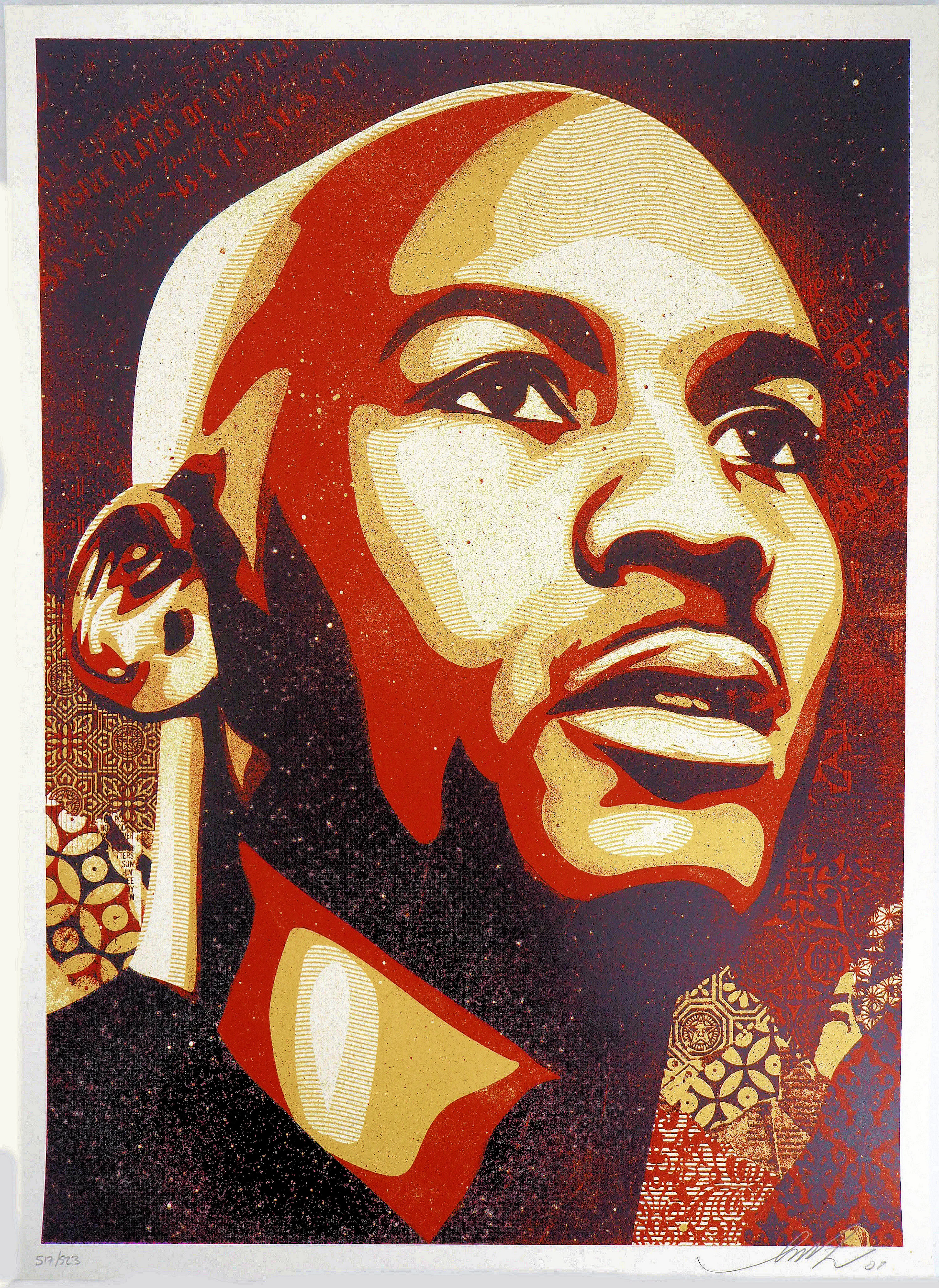 Shepard FAIREY (OBEY) : Michael Jordan - Sérigraphie originale signée