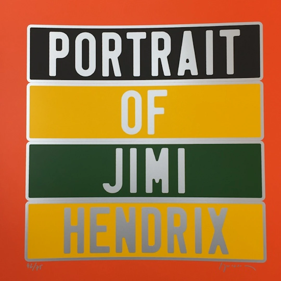 Joel DUCORROY - Jimi Hendrix, 2012, Sérigraphie signée