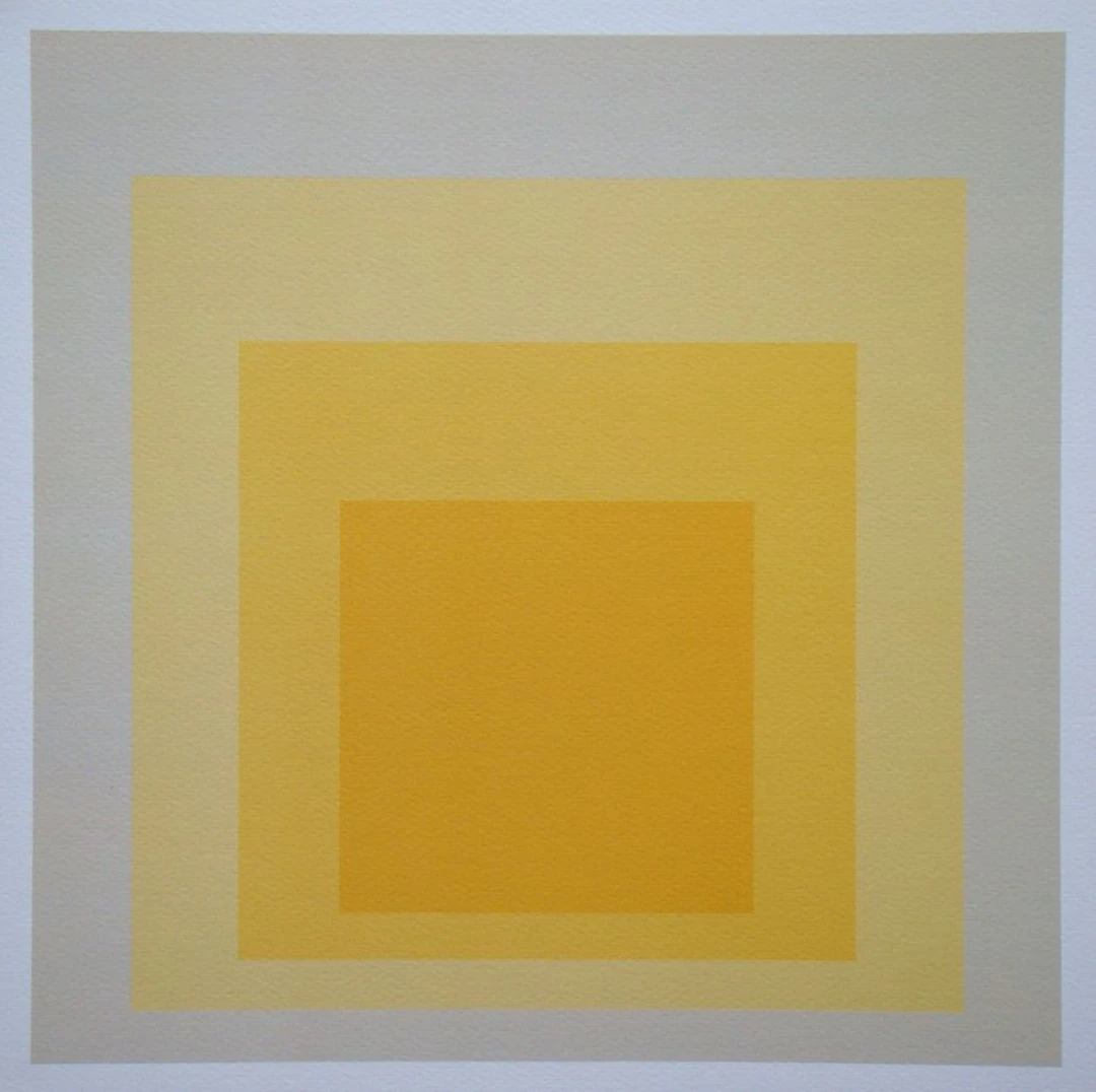 Josef ALBERS (d'après) - Hommage à la place, 1979 - Sérigraphie en