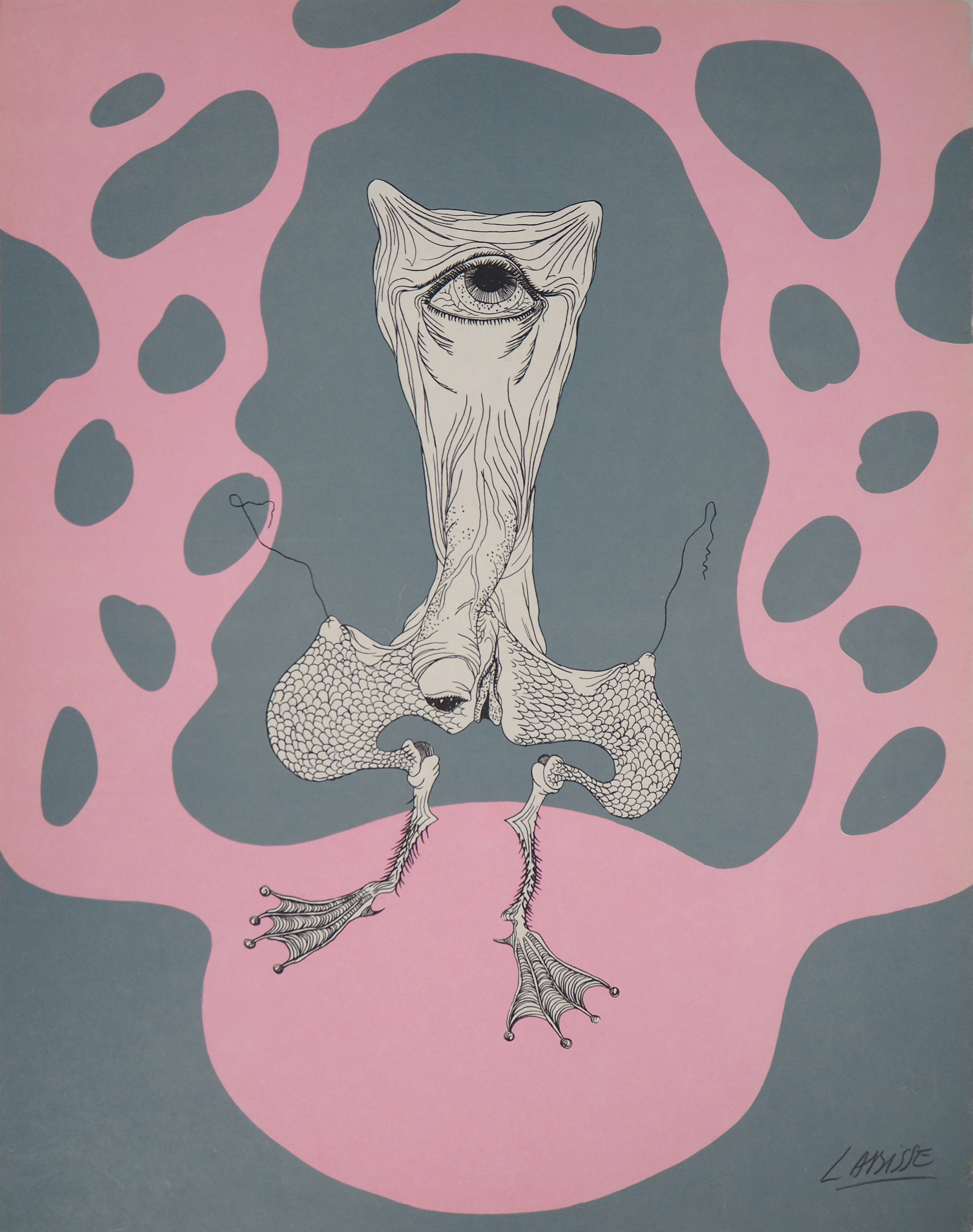 Félix LABISSE : Le Cyclope des marais, Lithographie originale, signée