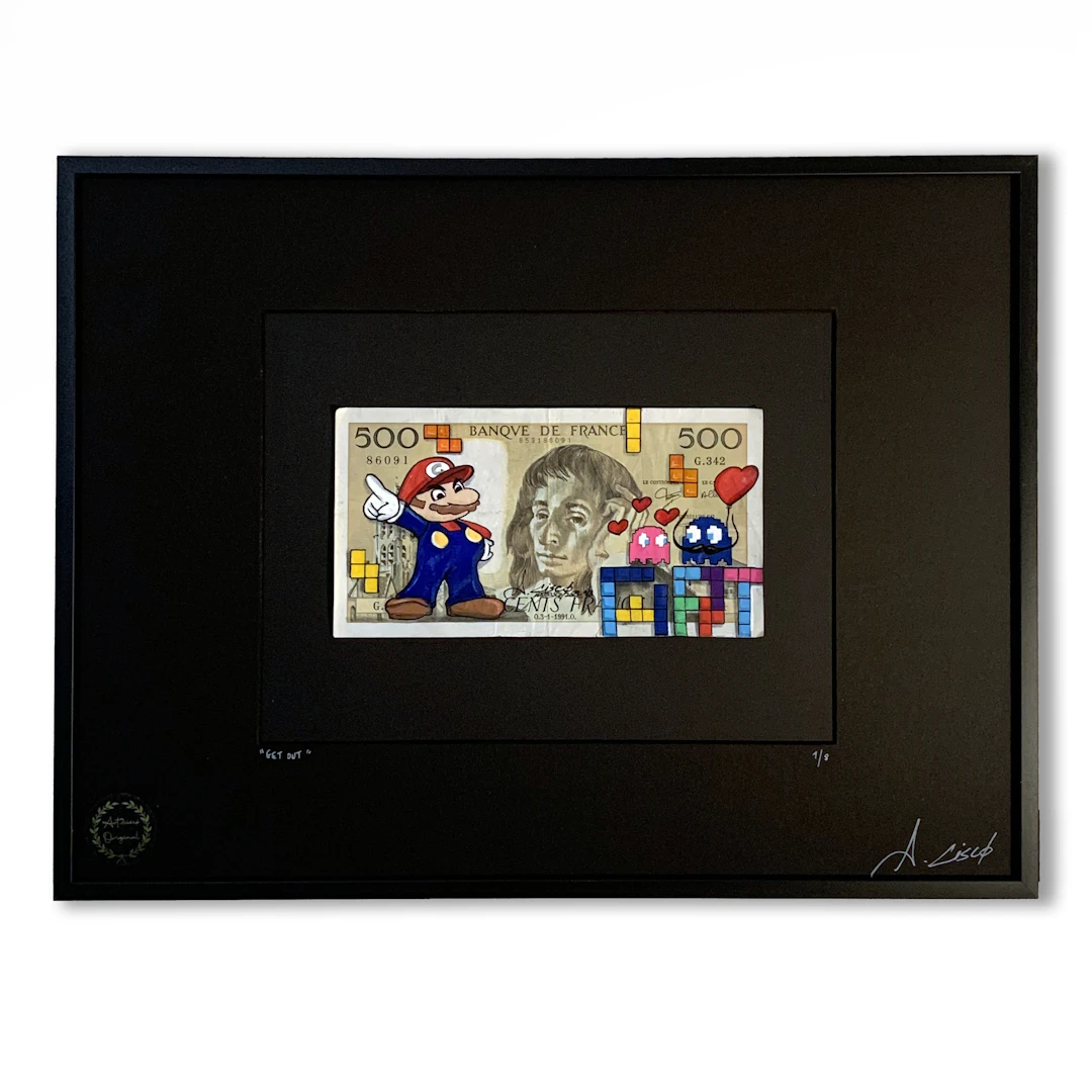 Cisco - GetOut, 2026 - Acrylique sur billet
