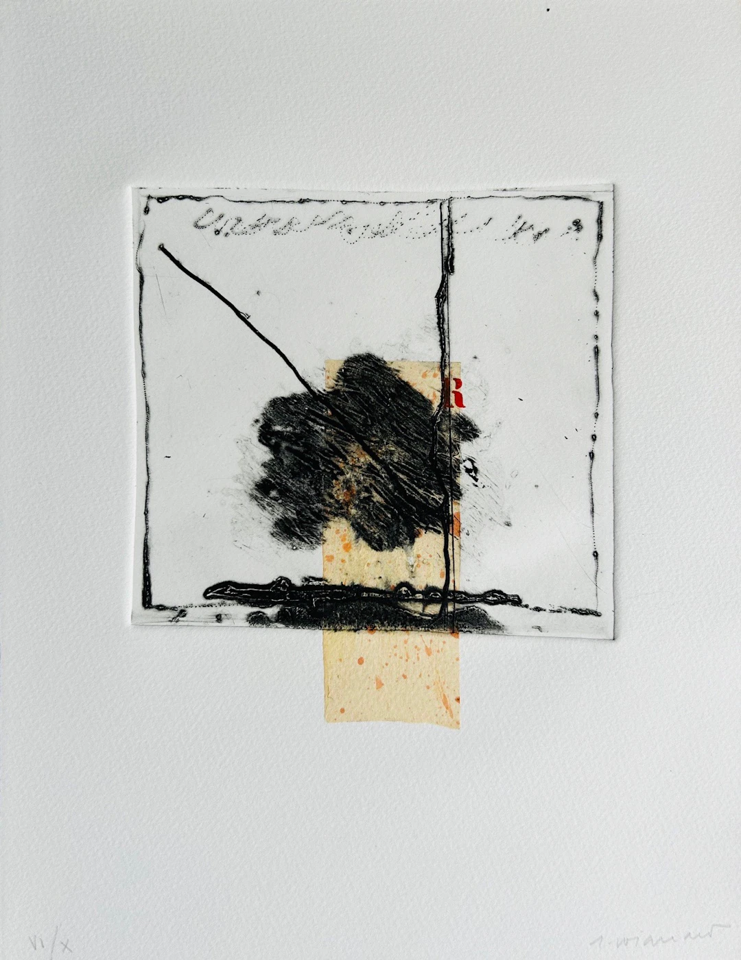 James COIGNARD - Carnet de voyage, 1982 - Gravure originale au Carborandum