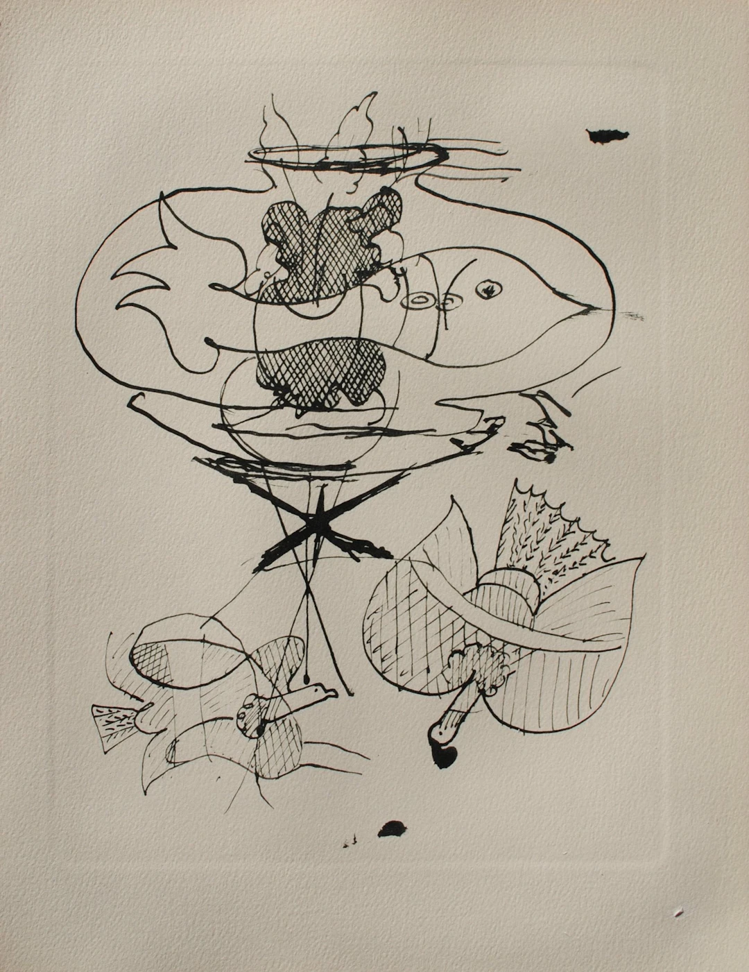 Georges BRAQUE : L’aquarium, Héliogravure, 1950