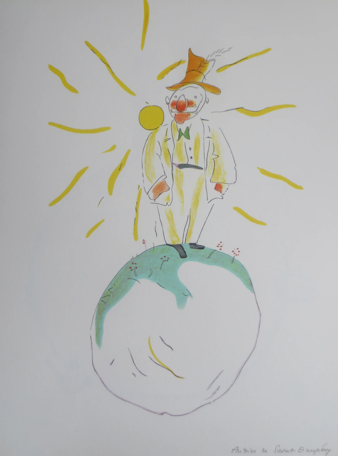 Antoine DE SAINT-EXUPERY (d’après) - Le vaniteux - Lithographie